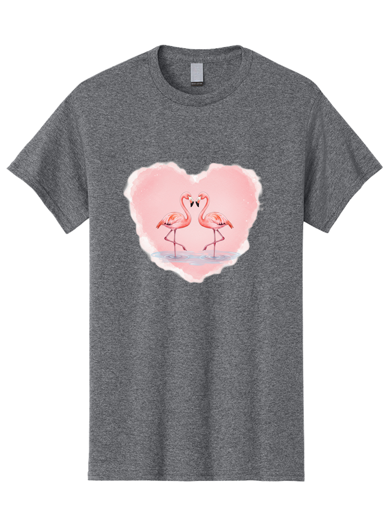 Flamingos-Forming-Heart Men'S Graphic Tee, 100% Cotton, Comfortable Casual Summer Wear, Machine Washable, Vintage Camera, Old Camera, Antique Camera, Black Camera, Classic Photography, Photography Equipment, Nostalgic Device, Film Camera, Bai858