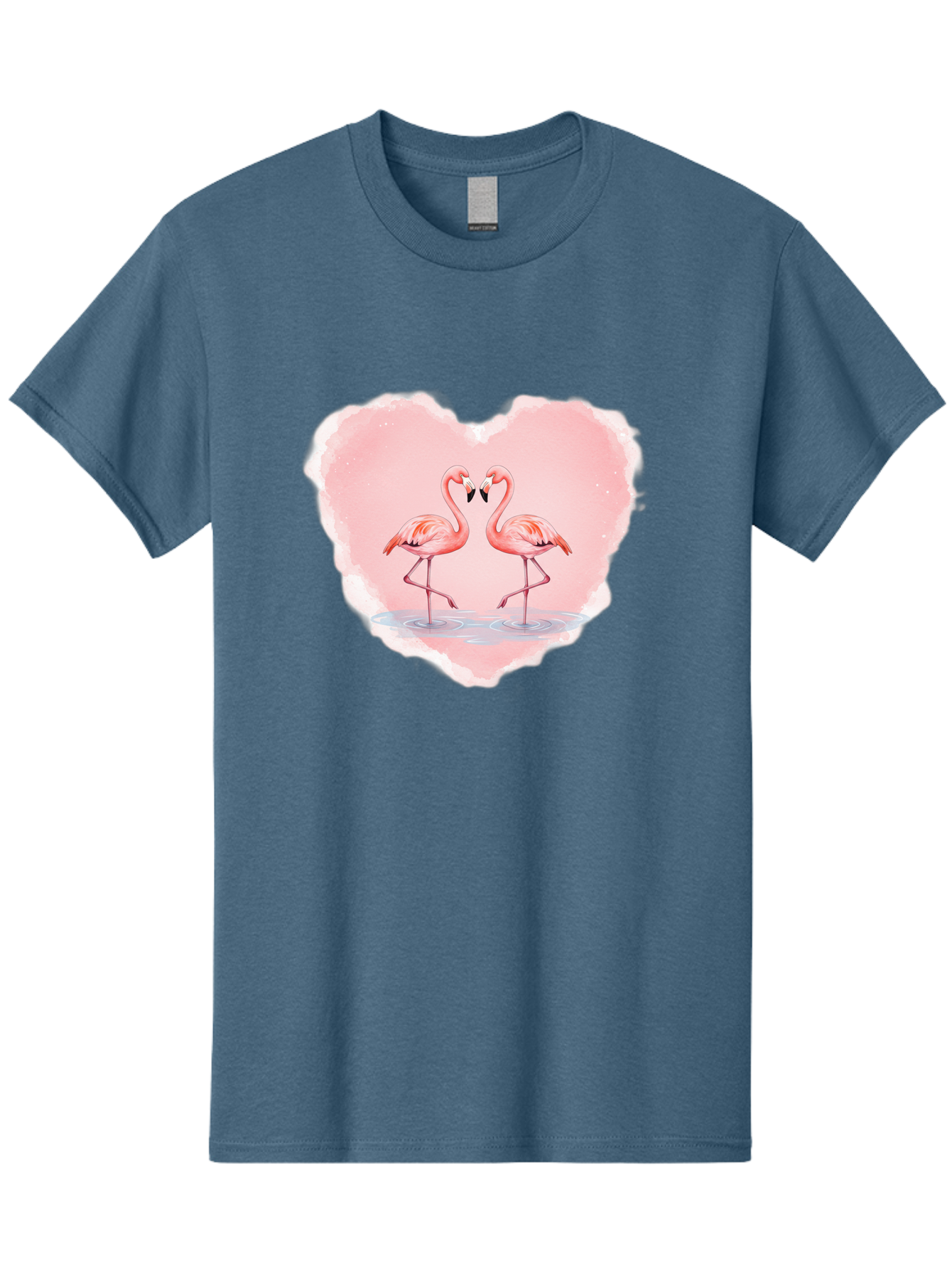 Flamingos-Forming-Heart Men'S Graphic Tee, 100% Cotton, Comfortable Casual Summer Wear, Machine Washable, Vintage Camera, Old Camera, Antique Camera, Black Camera, Classic Photography, Photography Equipment, Nostalgic Device, Film Camera, Bai858