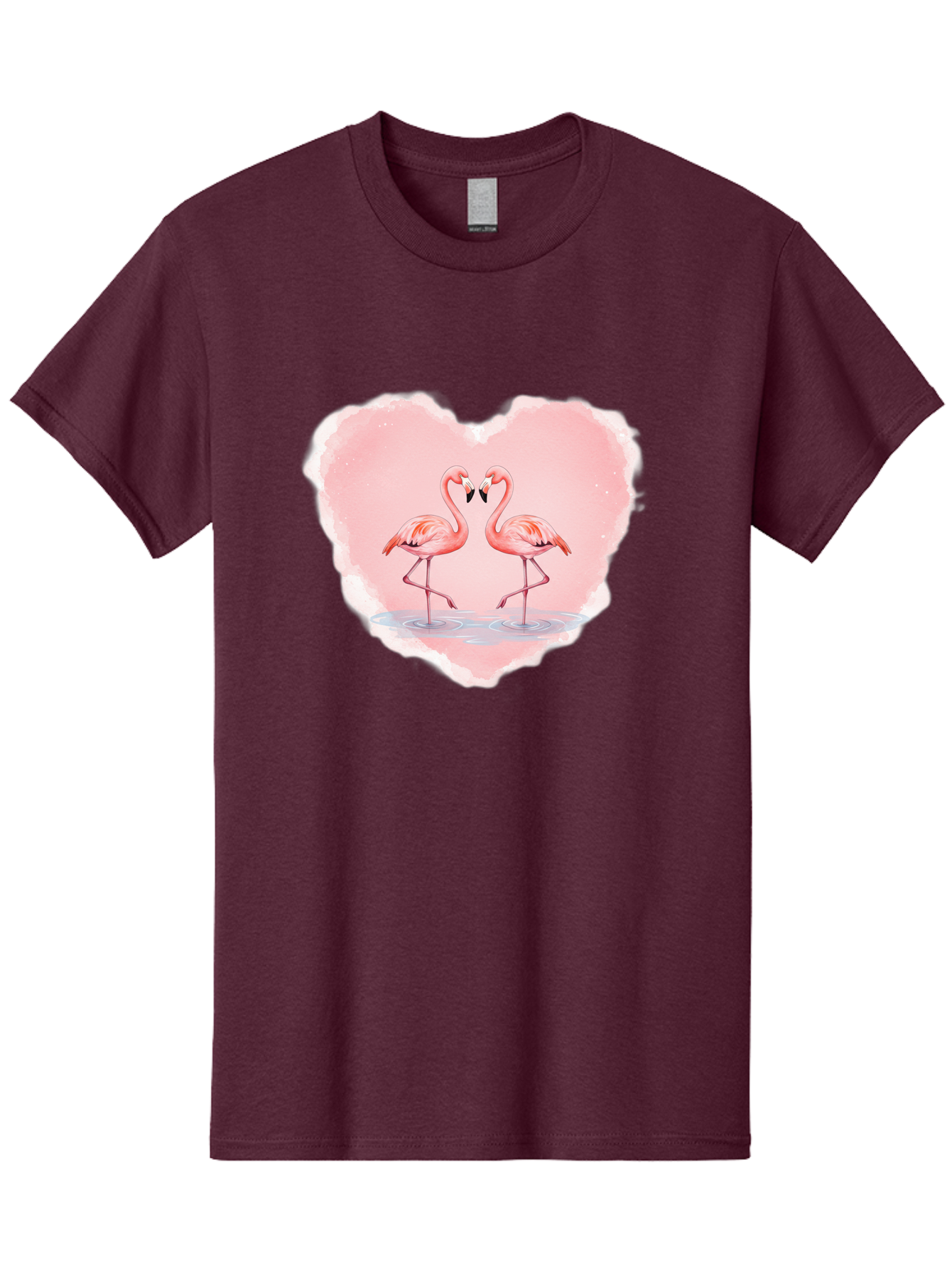 Flamingos-Forming-Heart Men'S Graphic Tee, 100% Cotton, Comfortable Casual Summer Wear, Machine Washable, Vintage Camera, Old Camera, Antique Camera, Black Camera, Classic Photography, Photography Equipment, Nostalgic Device, Film Camera, Bai858
