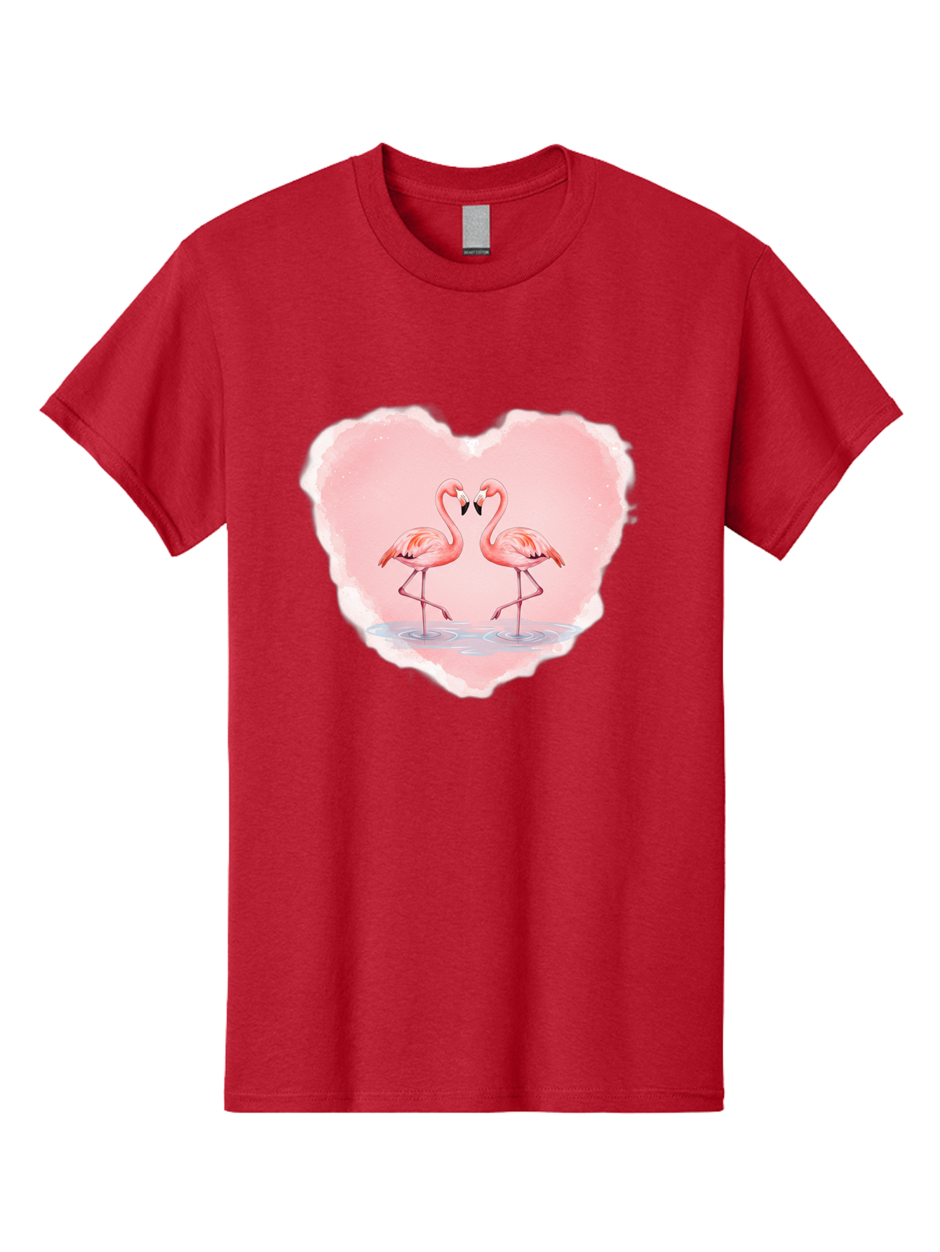Flamingos-Forming-Heart Men'S Graphic Tee, 100% Cotton, Comfortable Casual Summer Wear, Machine Washable, Vintage Camera, Old Camera, Antique Camera, Black Camera, Classic Photography, Photography Equipment, Nostalgic Device, Film Camera, Bai858