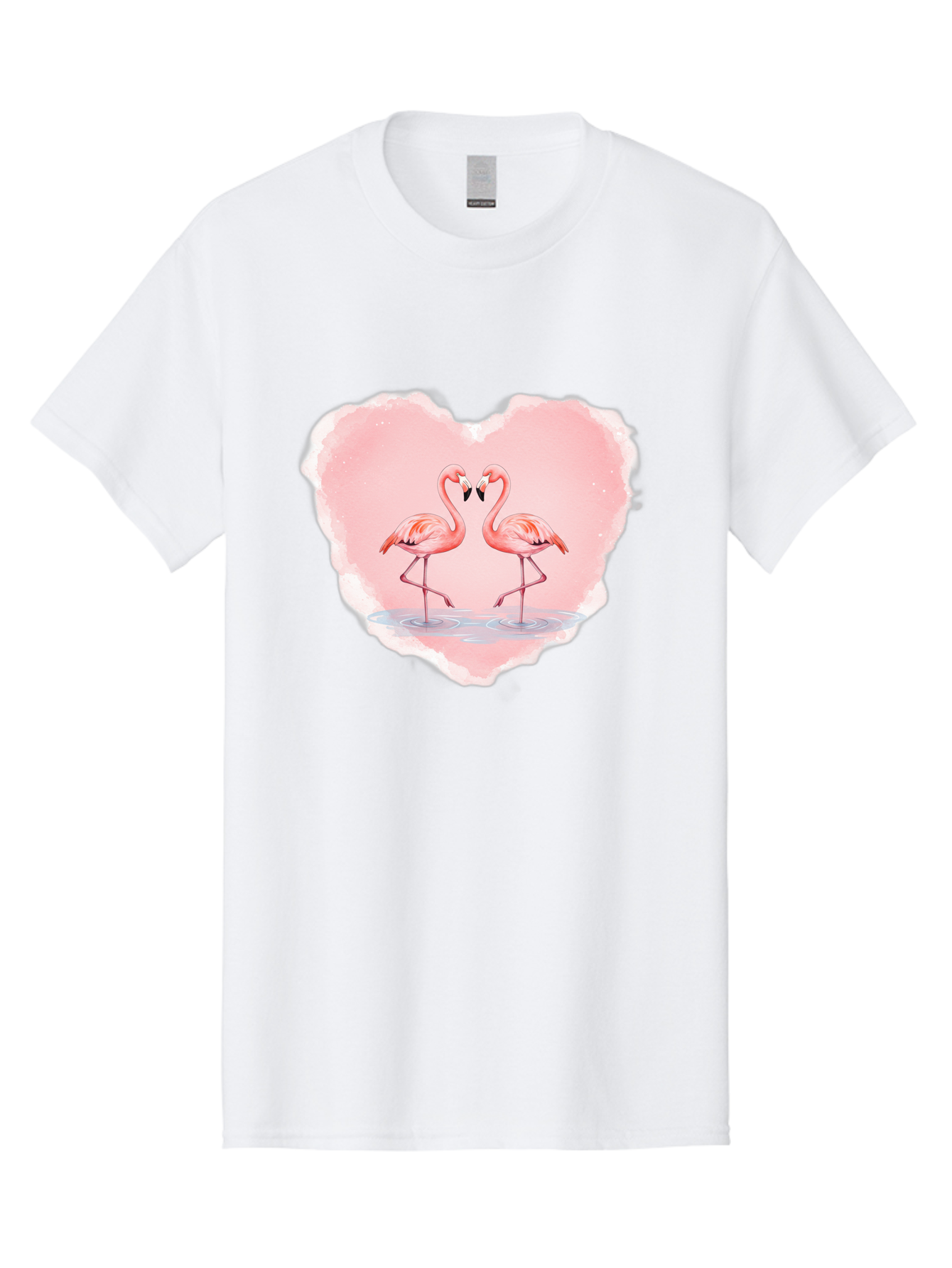 Flamingos-Forming-Heart Men'S Graphic Tee, 100% Cotton, Comfortable Casual Summer Wear, Machine Washable, Vintage Camera, Old Camera, Antique Camera, Black Camera, Classic Photography, Photography Equipment, Nostalgic Device, Film Camera, Bai858