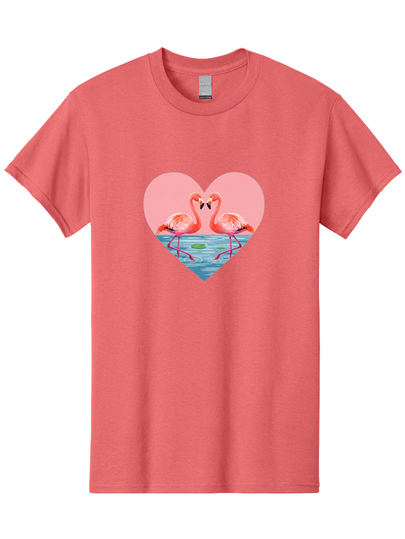 Flamingos-Heart-1 Men'S Graphic Tee, 100% Cotton, Comfortable Casual Summer Wear, Machine Washable, Vintage Camera, Old Camera, Antique Camera, Black Camera, Classic Photography, Photography Equipment, Nostalgic Device, Film Camera, Camera Art Bai859