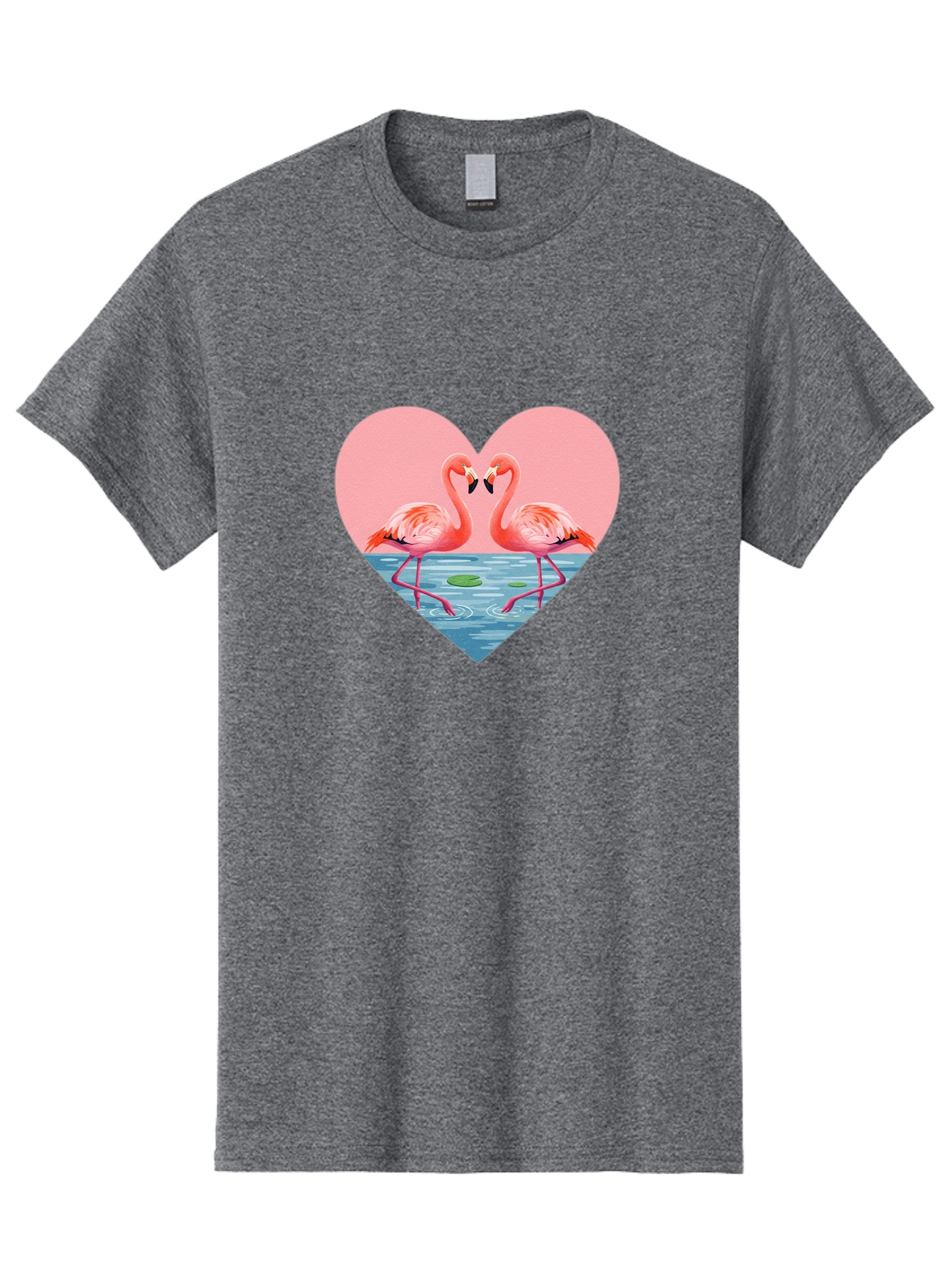 Flamingos-Heart-1 Men'S Graphic Tee, 100% Cotton, Comfortable Casual Summer Wear, Machine Washable, Vintage Camera, Old Camera, Antique Camera, Black Camera, Classic Photography, Photography Equipment, Nostalgic Device, Film Camera, Camera Art Bai859