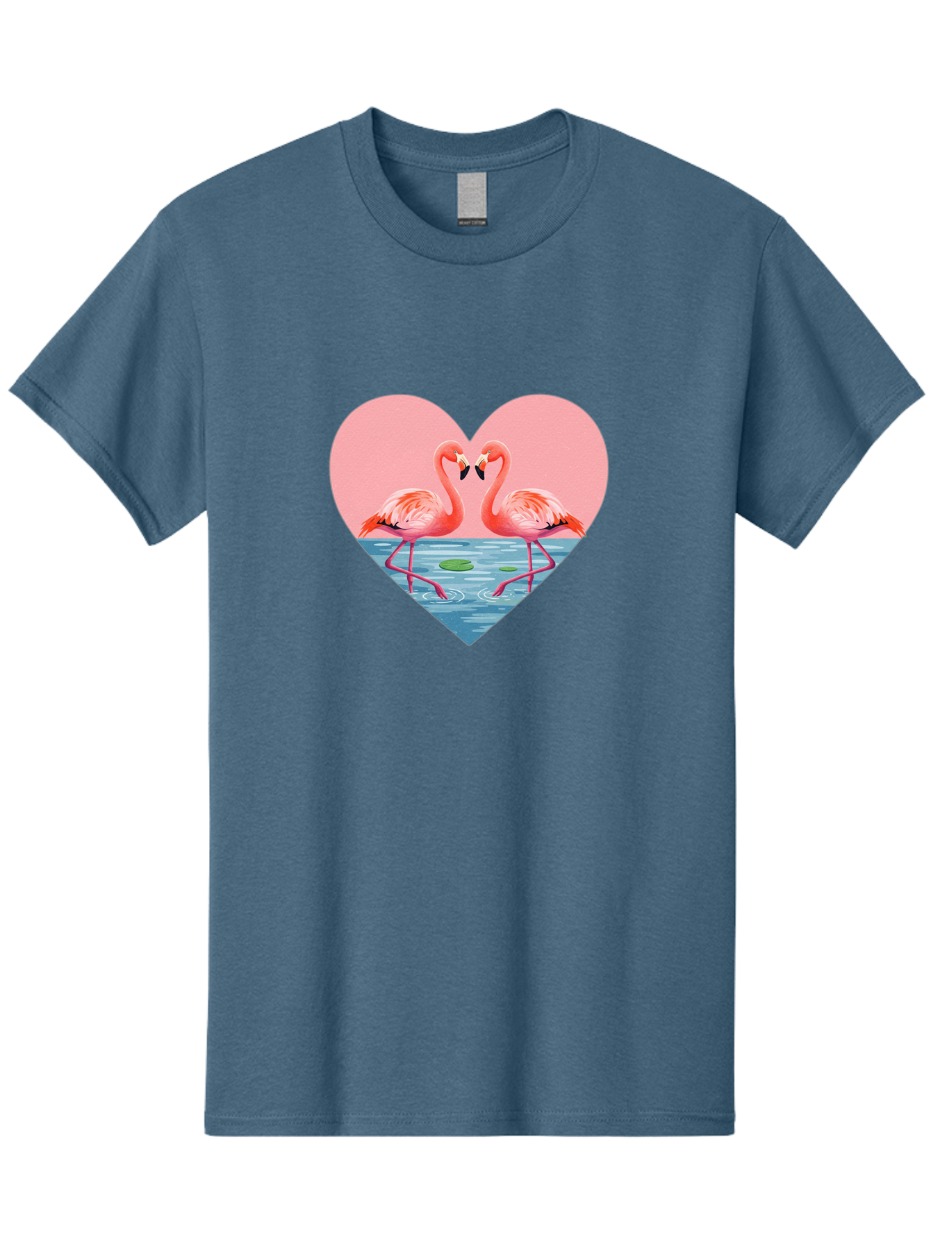 Flamingos-Heart-1 Men'S Graphic Tee, 100% Cotton, Comfortable Casual Summer Wear, Machine Washable, Vintage Camera, Old Camera, Antique Camera, Black Camera, Classic Photography, Photography Equipment, Nostalgic Device, Film Camera, Camera Art Bai859