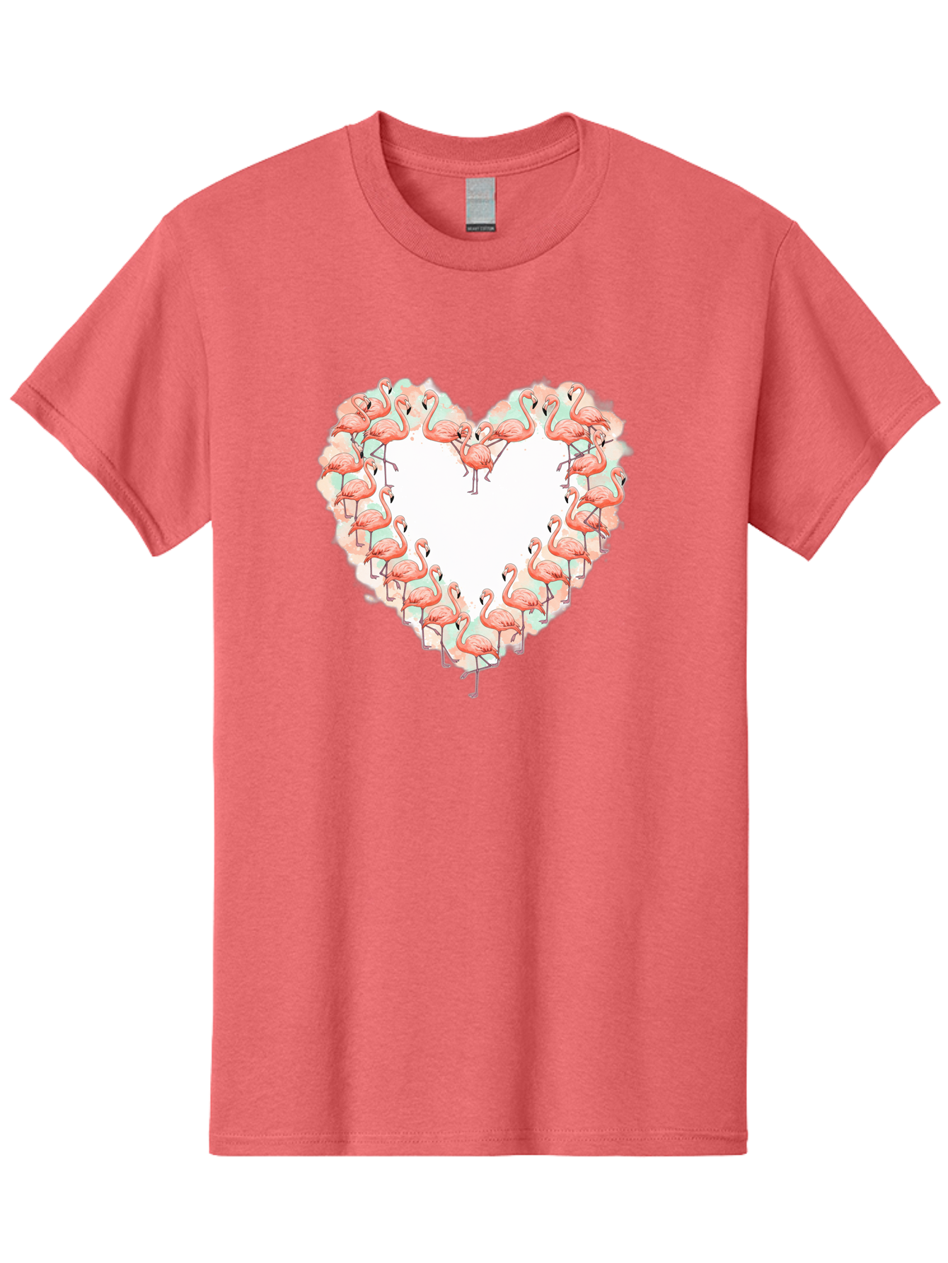 Flamingos-Heart-2 Men'S Graphic Tee, 100% Cotton, Comfortable Casual Summer Wear, Machine Washable, Vintage Camera, Old Camera, Antique Camera, Black Camera, Classic Photography, Photography Equipment, Nostalgic Device, Film Camera, Camera Art Bai860