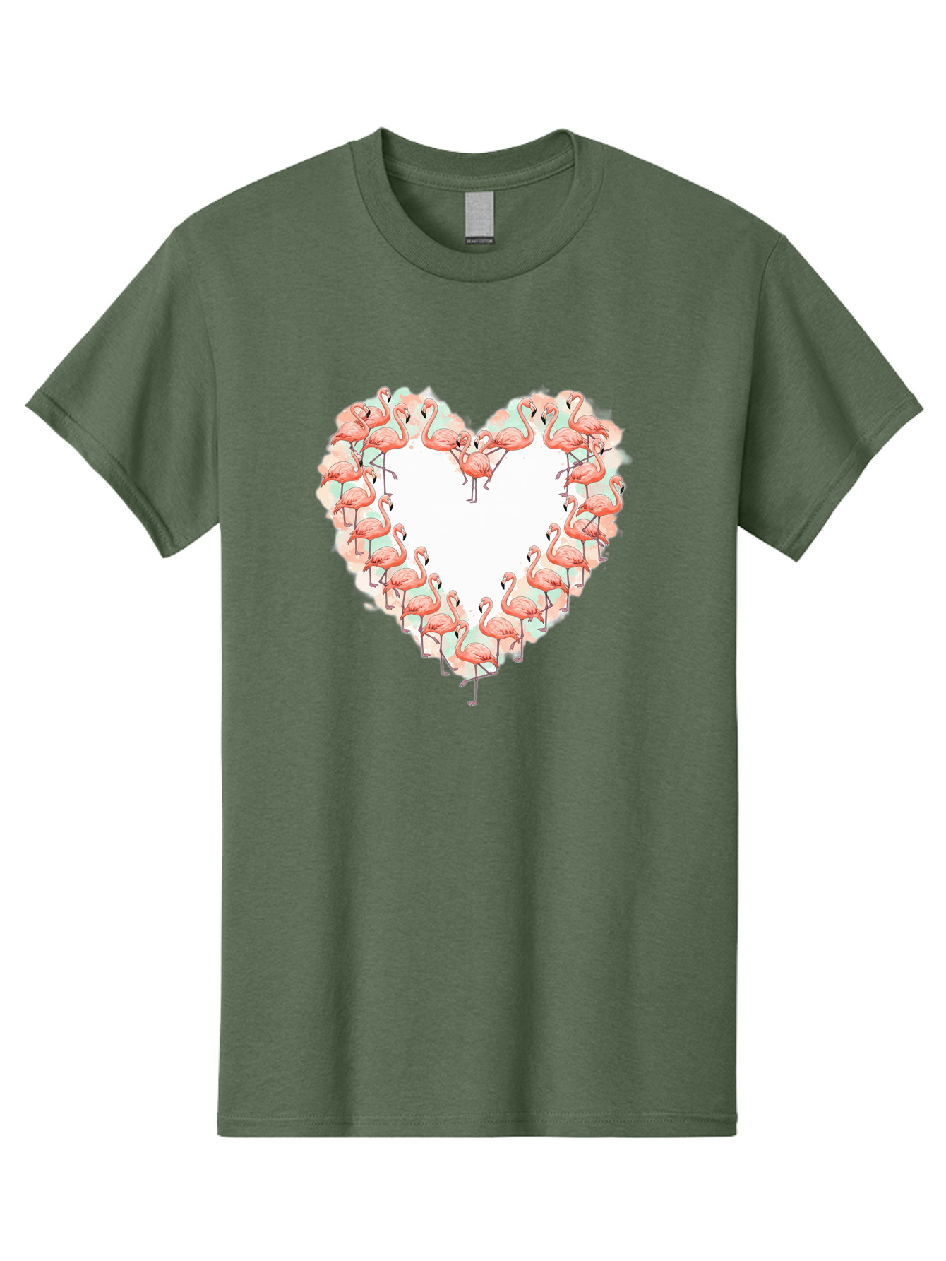 Flamingos-Heart-2 Men'S Graphic Tee, 100% Cotton, Comfortable Casual Summer Wear, Machine Washable, Vintage Camera, Old Camera, Antique Camera, Black Camera, Classic Photography, Photography Equipment, Nostalgic Device, Film Camera, Camera Art Bai860