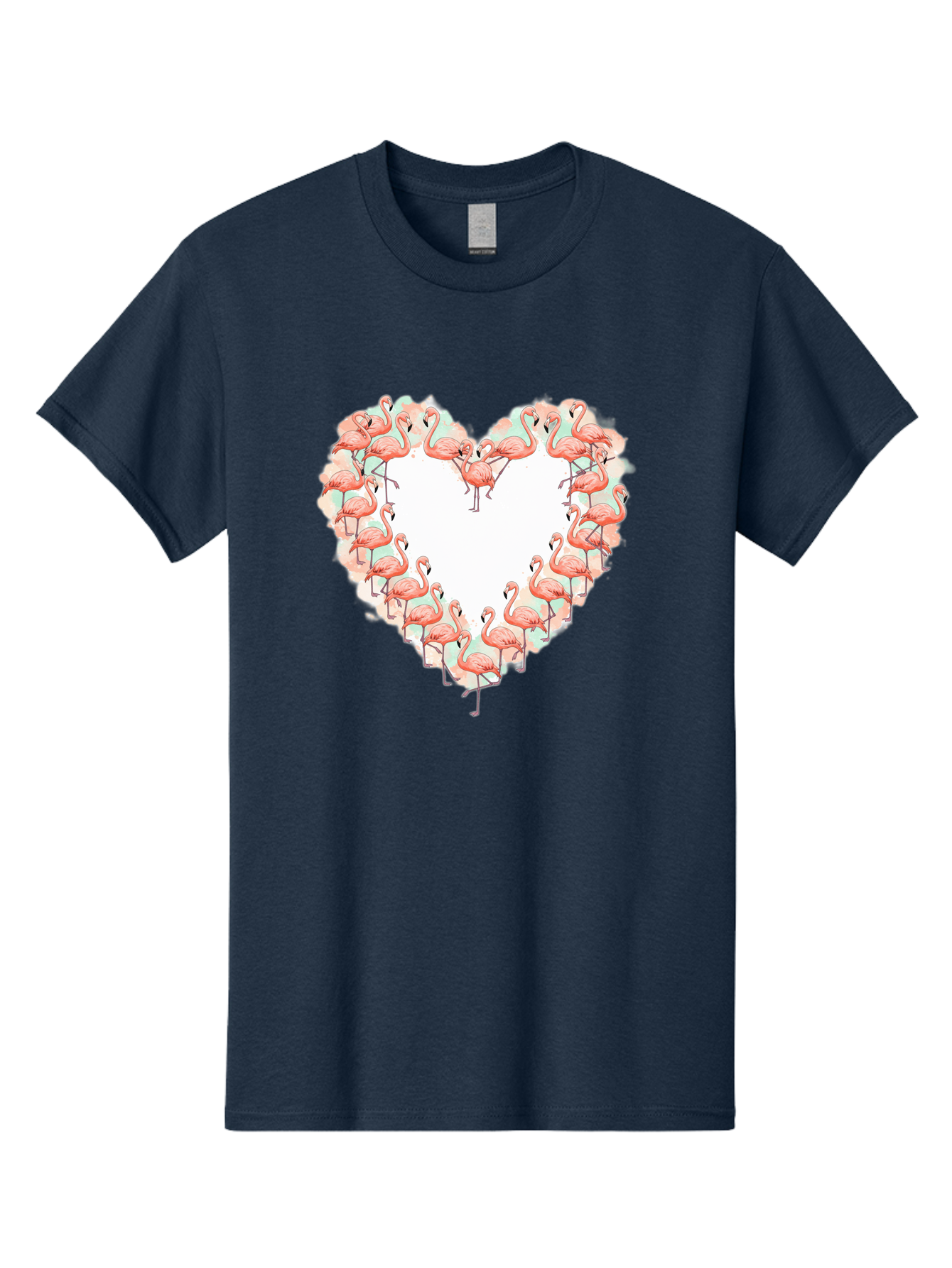 Flamingos-Heart-2 Men'S Graphic Tee, 100% Cotton, Comfortable Casual Summer Wear, Machine Washable, Vintage Camera, Old Camera, Antique Camera, Black Camera, Classic Photography, Photography Equipment, Nostalgic Device, Film Camera, Camera Art Bai860