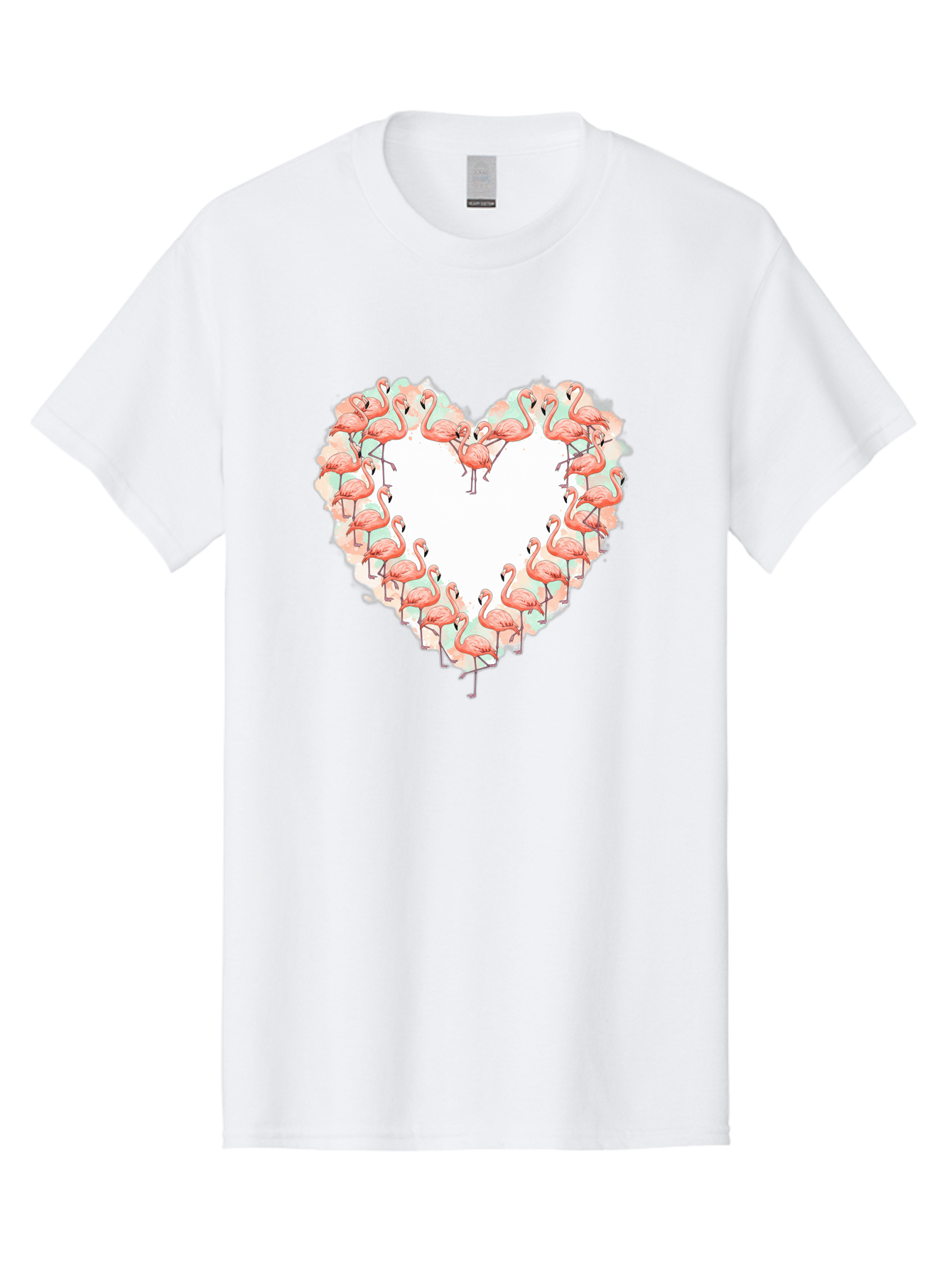 Flamingos-Heart-2 Men'S Graphic Tee, 100% Cotton, Comfortable Casual Summer Wear, Machine Washable, Vintage Camera, Old Camera, Antique Camera, Black Camera, Classic Photography, Photography Equipment, Nostalgic Device, Film Camera, Camera Art Bai860