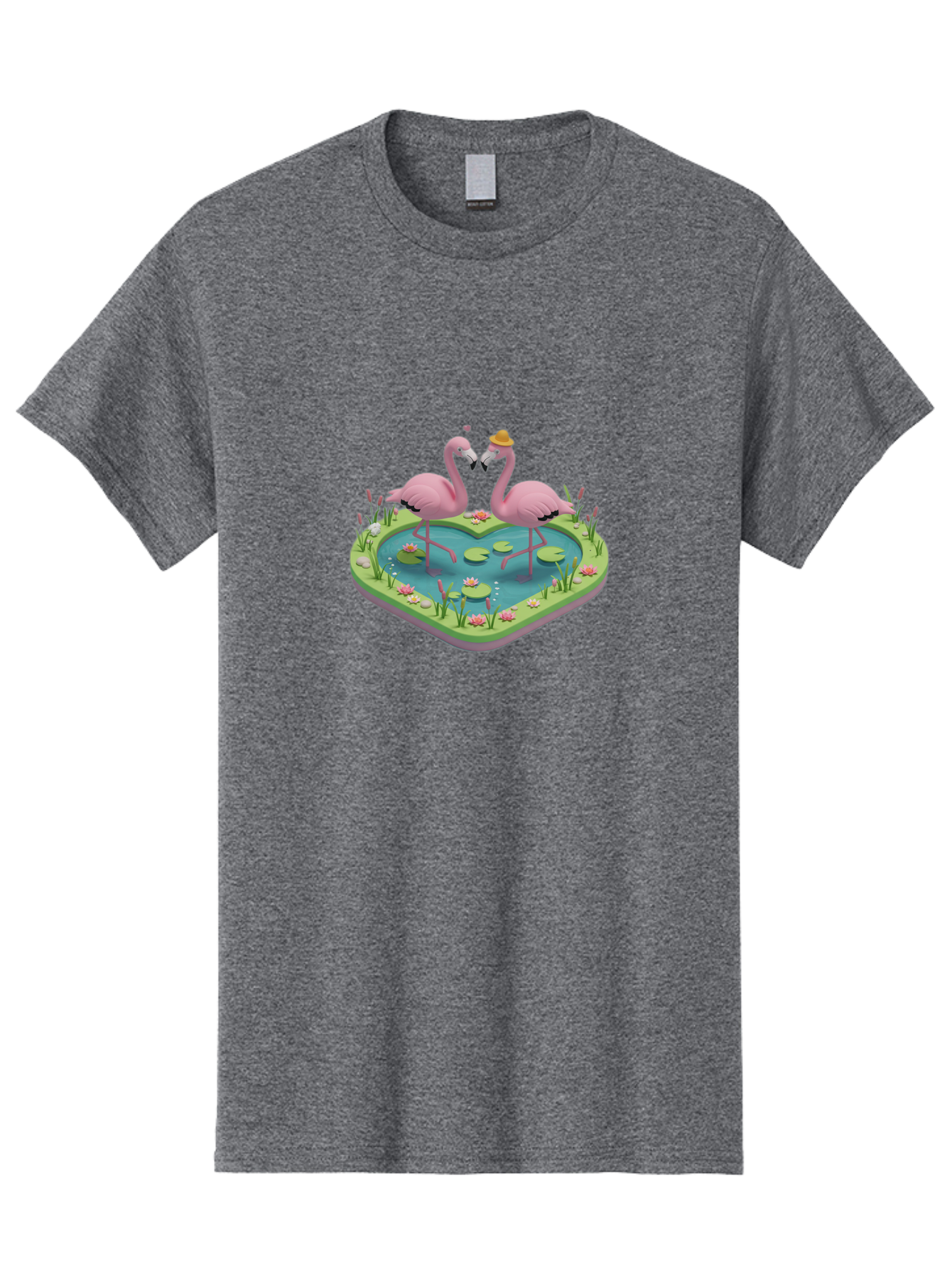 Flamingos-Heart-Pond Men'S Graphic Tee, 100% Cotton, Comfortable Casual Summer Wear, Machine Washable, Vintage Camera, Old Camera, Antique Camera, Black Camera, Classic Photography, Photography Equipment, Nostalgic Device, Film Camera, Bai861