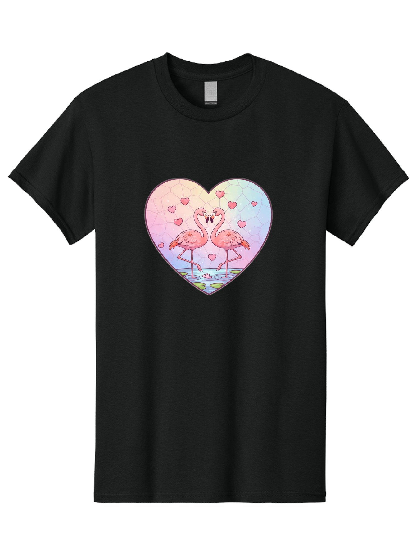 Flamingos-Heart Men'S Graphic Tee, 100% Cotton, Comfortable Casual Summer Wear, Machine Washable, Vintage Camera, Old Camera, Antique Camera, Black Camera, Classic Photography, Photography Equipment, Nostalgic Device, Film Camera, Camera Art Bai862