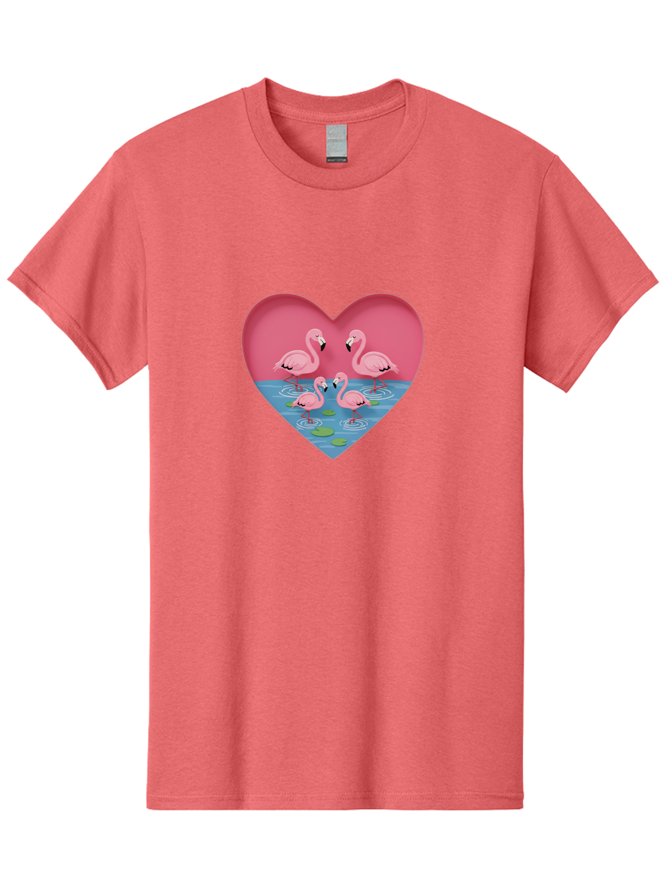Flamingos-In-Heart-1 Men'S Graphic Tee, 100% Cotton, Comfortable Casual Summer Wear, Machine Washable, Vintage Camera, Old Camera, Antique Camera, Black Camera, Classic Photography, Photography Equipment, Nostalgic Device, Film Camera, Bai863