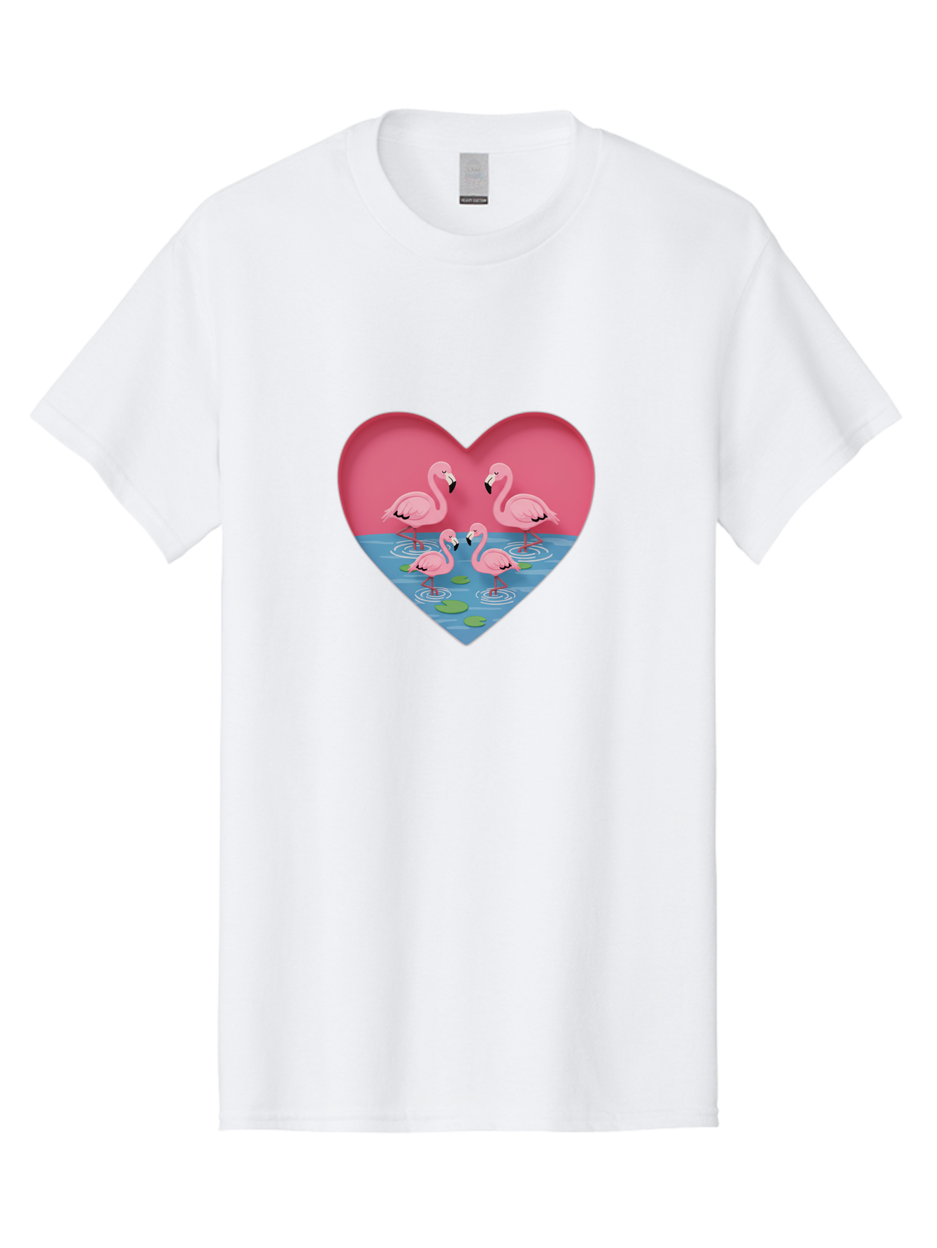 Flamingos-In-Heart-1 Men'S Graphic Tee, 100% Cotton, Comfortable Casual Summer Wear, Machine Washable, Vintage Camera, Old Camera, Antique Camera, Black Camera, Classic Photography, Photography Equipment, Nostalgic Device, Film Camera, Bai863