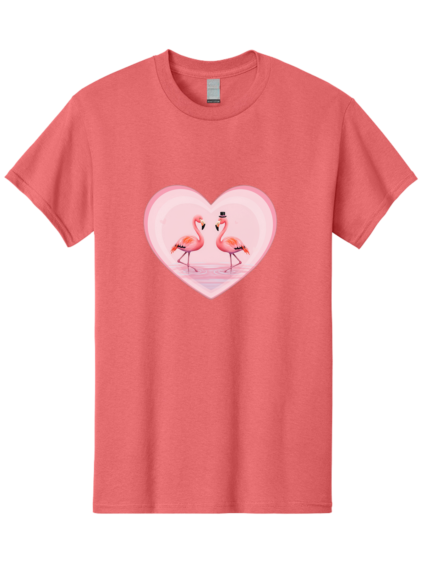 Flamingos-In-Heart-2 Men'S Graphic Tee, 100% Cotton, Comfortable Casual Summer Wear, Machine Washable, Vintage Camera, Old Camera, Antique Camera, Black Camera, Classic Photography, Photography Equipment, Nostalgic Device, Film Camera, Bai864