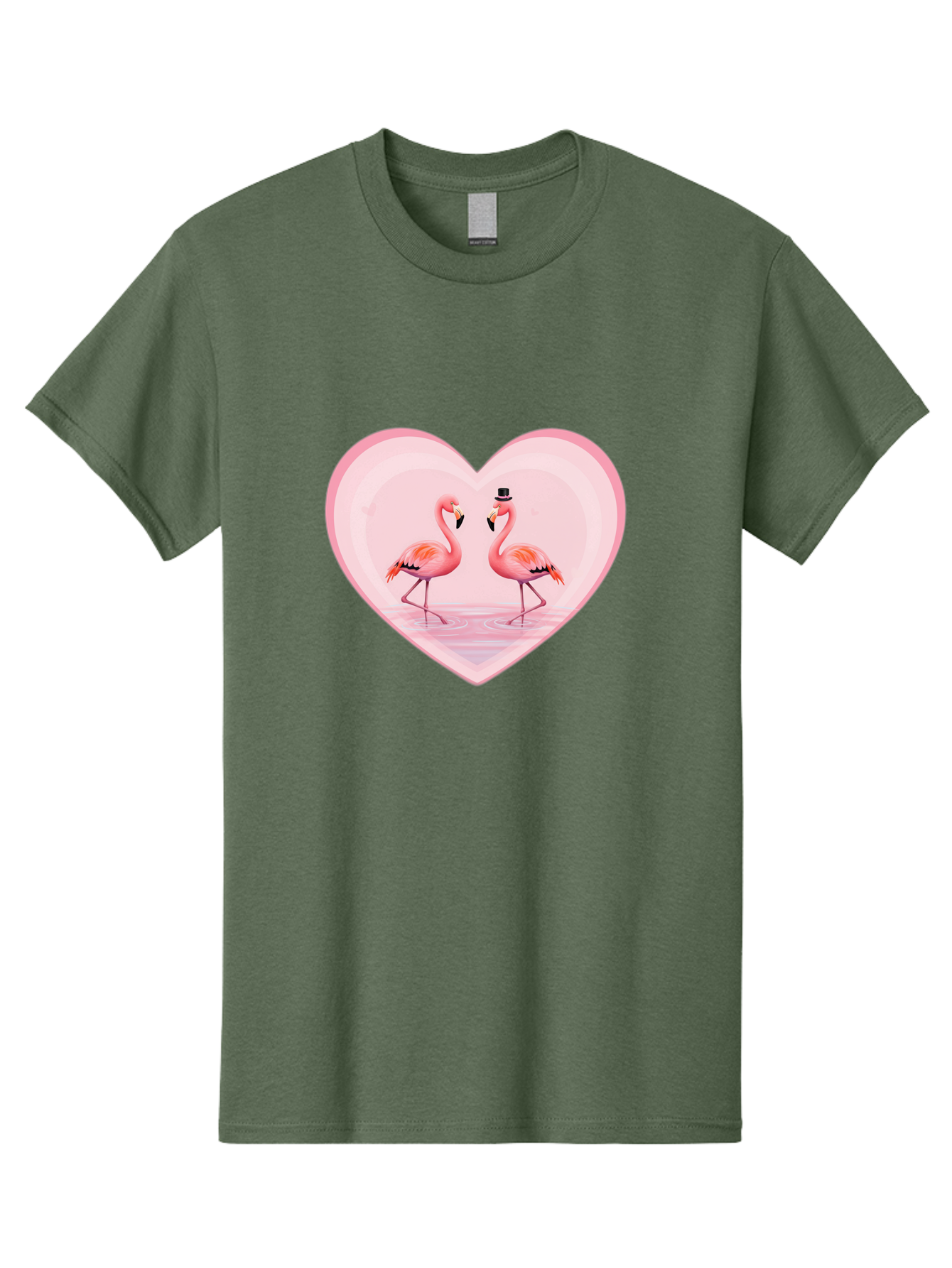 Flamingos-In-Heart-2 Men'S Graphic Tee, 100% Cotton, Comfortable Casual Summer Wear, Machine Washable, Vintage Camera, Old Camera, Antique Camera, Black Camera, Classic Photography, Photography Equipment, Nostalgic Device, Film Camera, Bai864