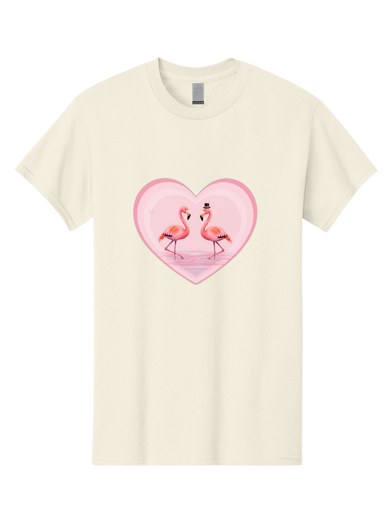 Flamingos-In-Heart-2 Men'S Graphic Tee, 100% Cotton, Comfortable Casual Summer Wear, Machine Washable, Vintage Camera, Old Camera, Antique Camera, Black Camera, Classic Photography, Photography Equipment, Nostalgic Device, Film Camera, Bai864