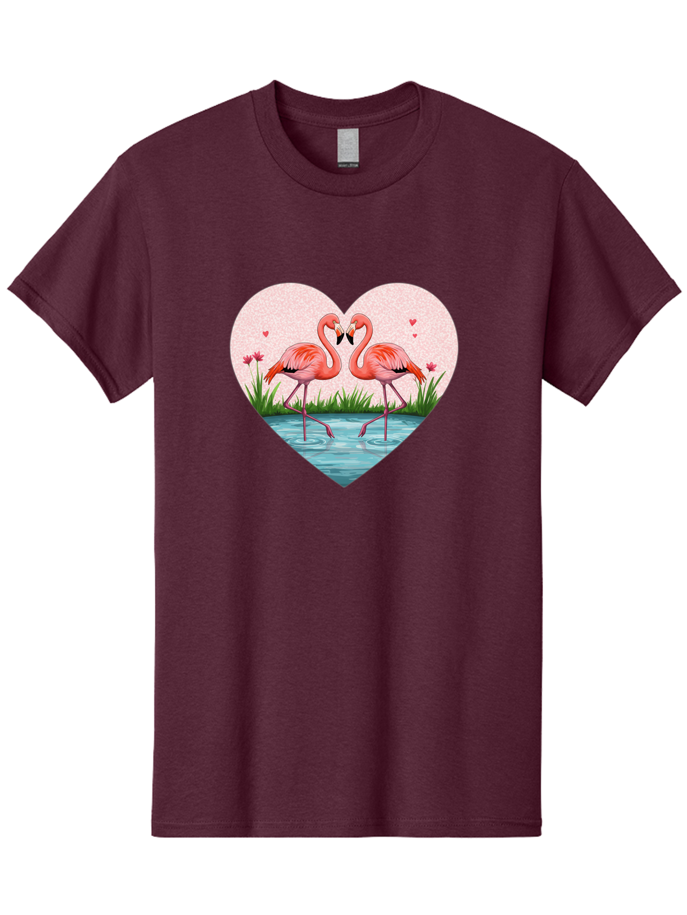 Flamingos-In-Heart-3 Men'S Graphic Tee, 100% Cotton, Comfortable Casual Summer Wear, Machine Washable, Vintage Camera, Old Camera, Antique Camera, Black Camera, Classic Photography, Photography Equipment, Nostalgic Device, Film Camera, Bai865