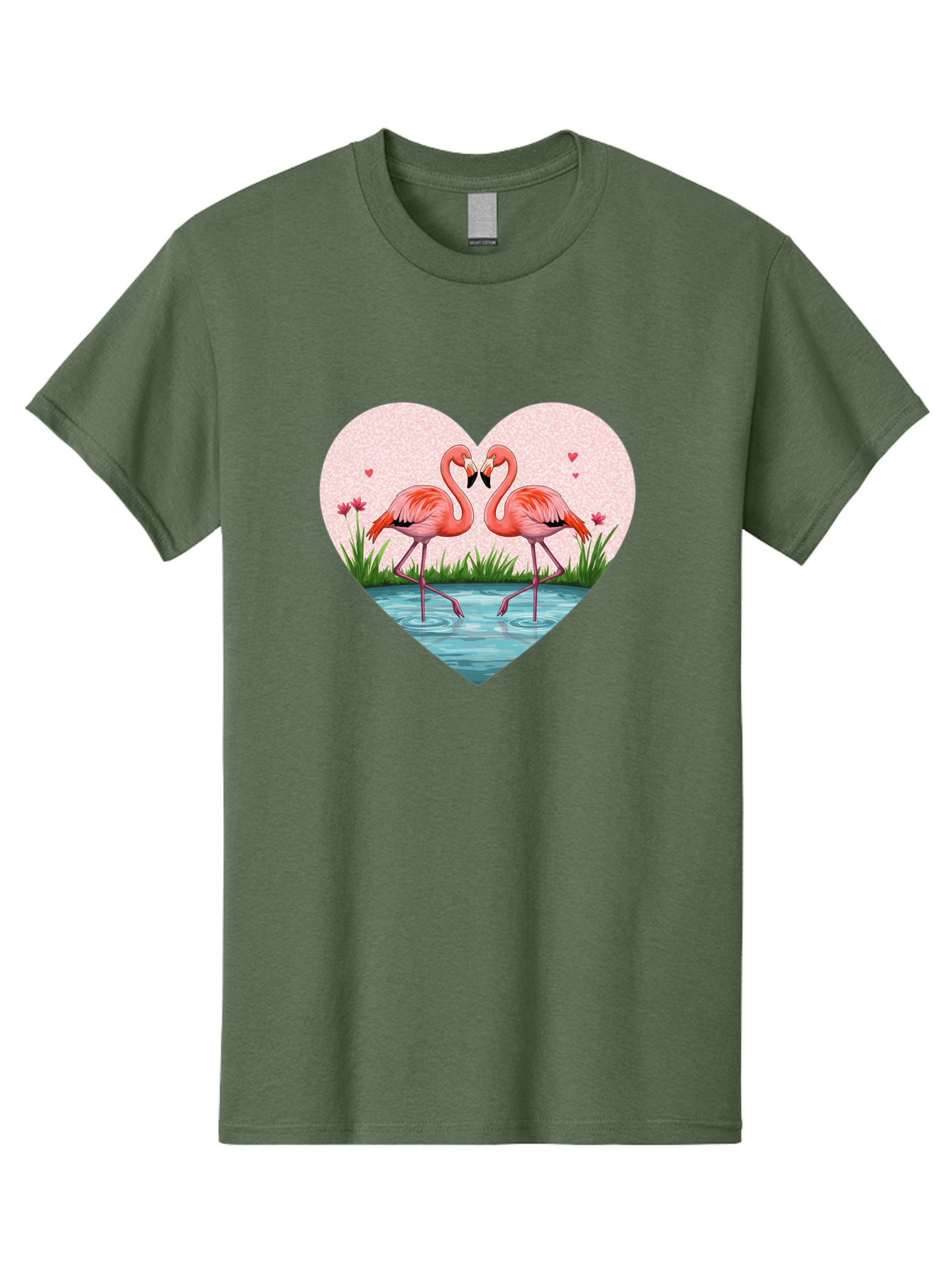 Flamingos-In-Heart-3 Men'S Graphic Tee, 100% Cotton, Comfortable Casual Summer Wear, Machine Washable, Vintage Camera, Old Camera, Antique Camera, Black Camera, Classic Photography, Photography Equipment, Nostalgic Device, Film Camera, Bai865