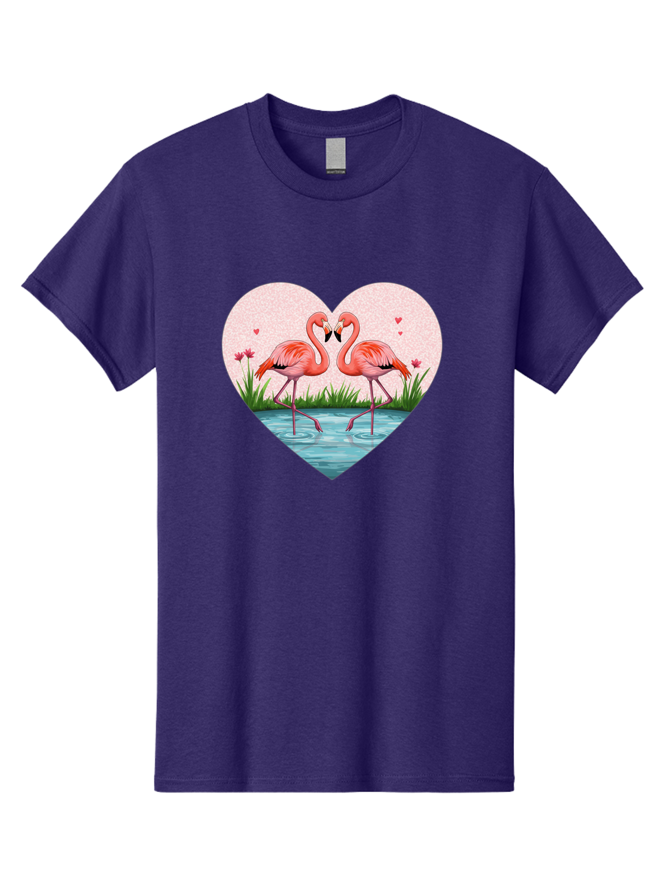 Flamingos-In-Heart-3 Men'S Graphic Tee, 100% Cotton, Comfortable Casual Summer Wear, Machine Washable, Vintage Camera, Old Camera, Antique Camera, Black Camera, Classic Photography, Photography Equipment, Nostalgic Device, Film Camera, Bai865
