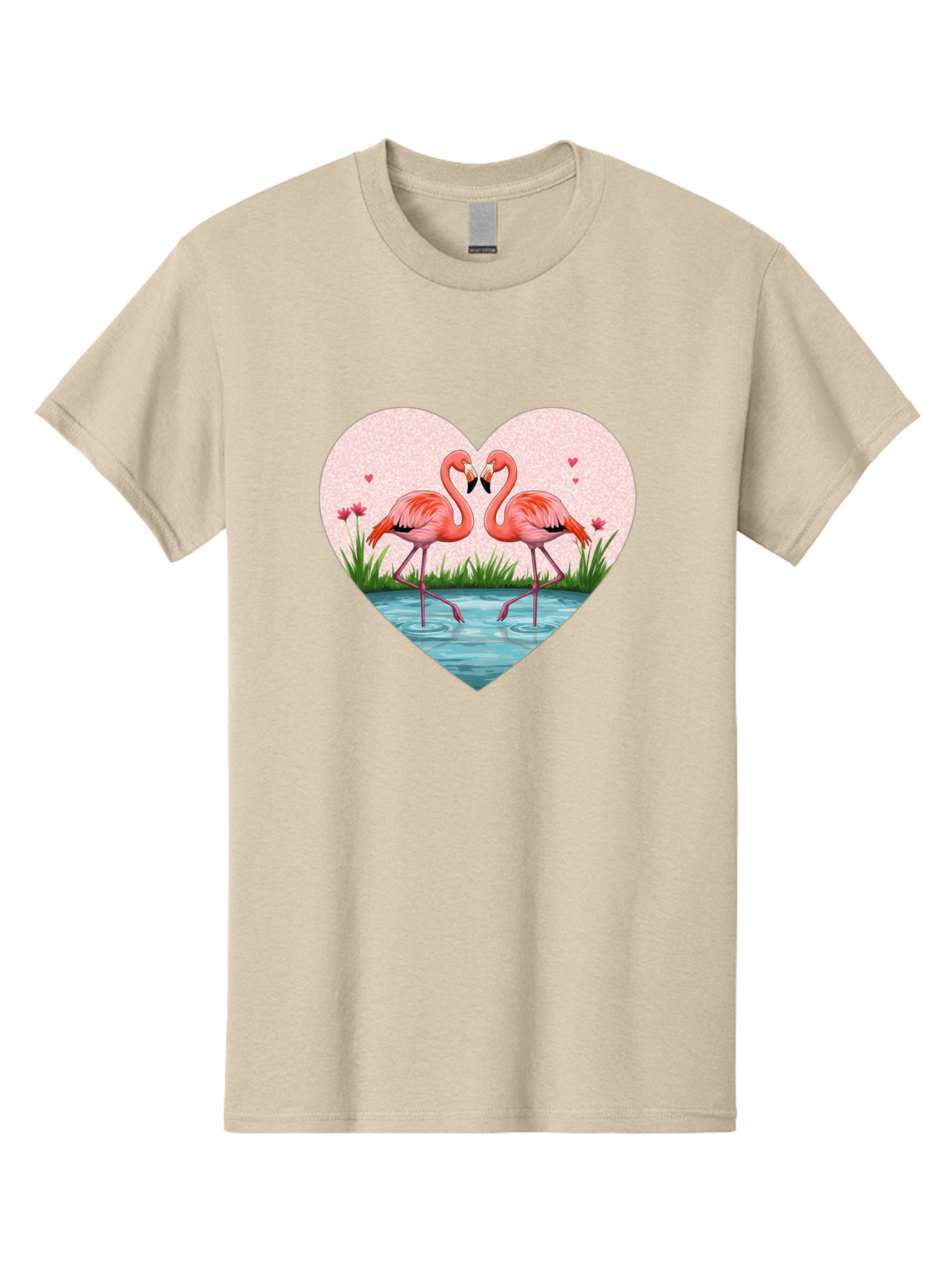 Flamingos-In-Heart-3 Men'S Graphic Tee, 100% Cotton, Comfortable Casual Summer Wear, Machine Washable, Vintage Camera, Old Camera, Antique Camera, Black Camera, Classic Photography, Photography Equipment, Nostalgic Device, Film Camera, Bai865