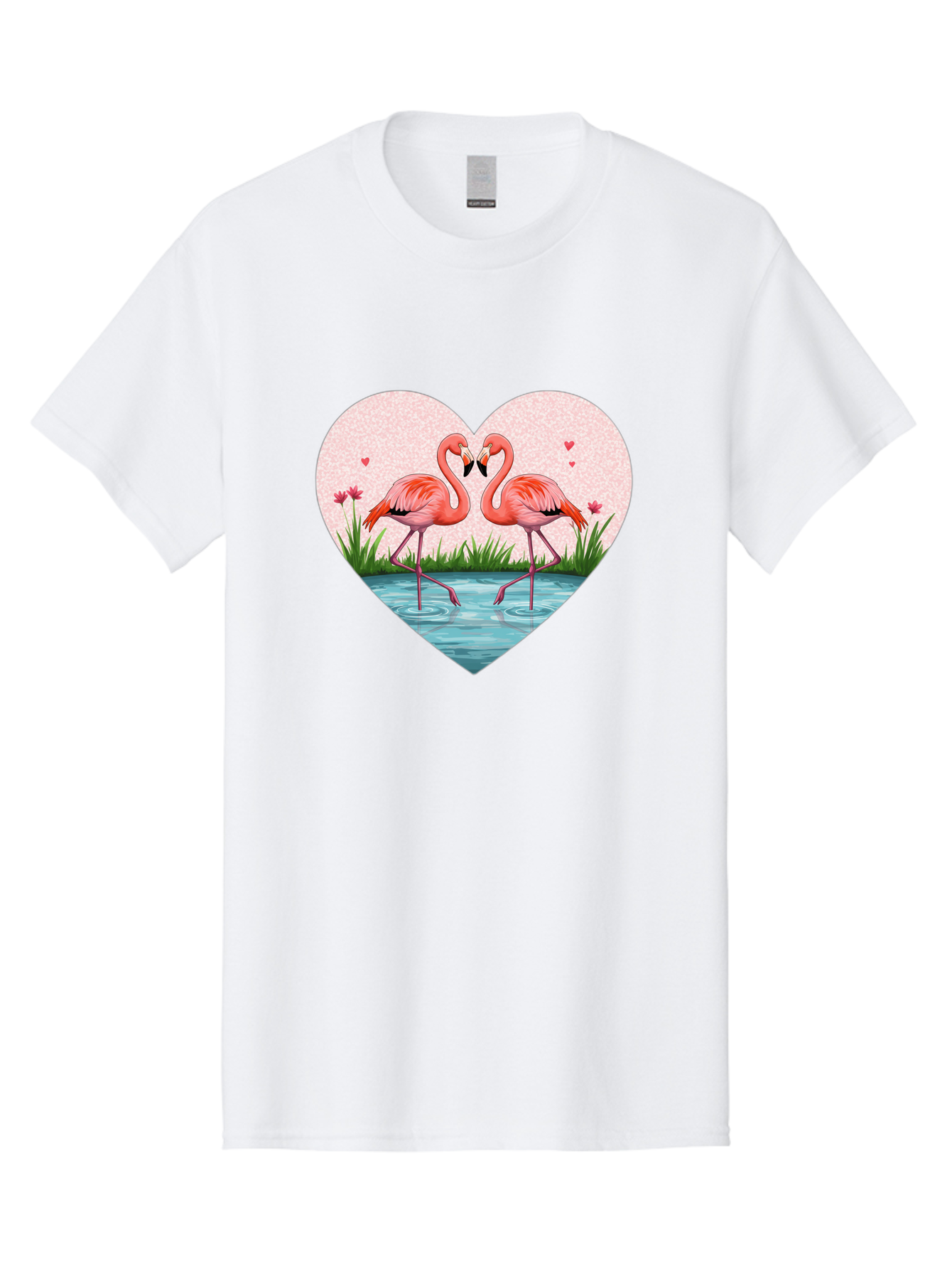 Flamingos-In-Heart-3 Men'S Graphic Tee, 100% Cotton, Comfortable Casual Summer Wear, Machine Washable, Vintage Camera, Old Camera, Antique Camera, Black Camera, Classic Photography, Photography Equipment, Nostalgic Device, Film Camera, Bai865