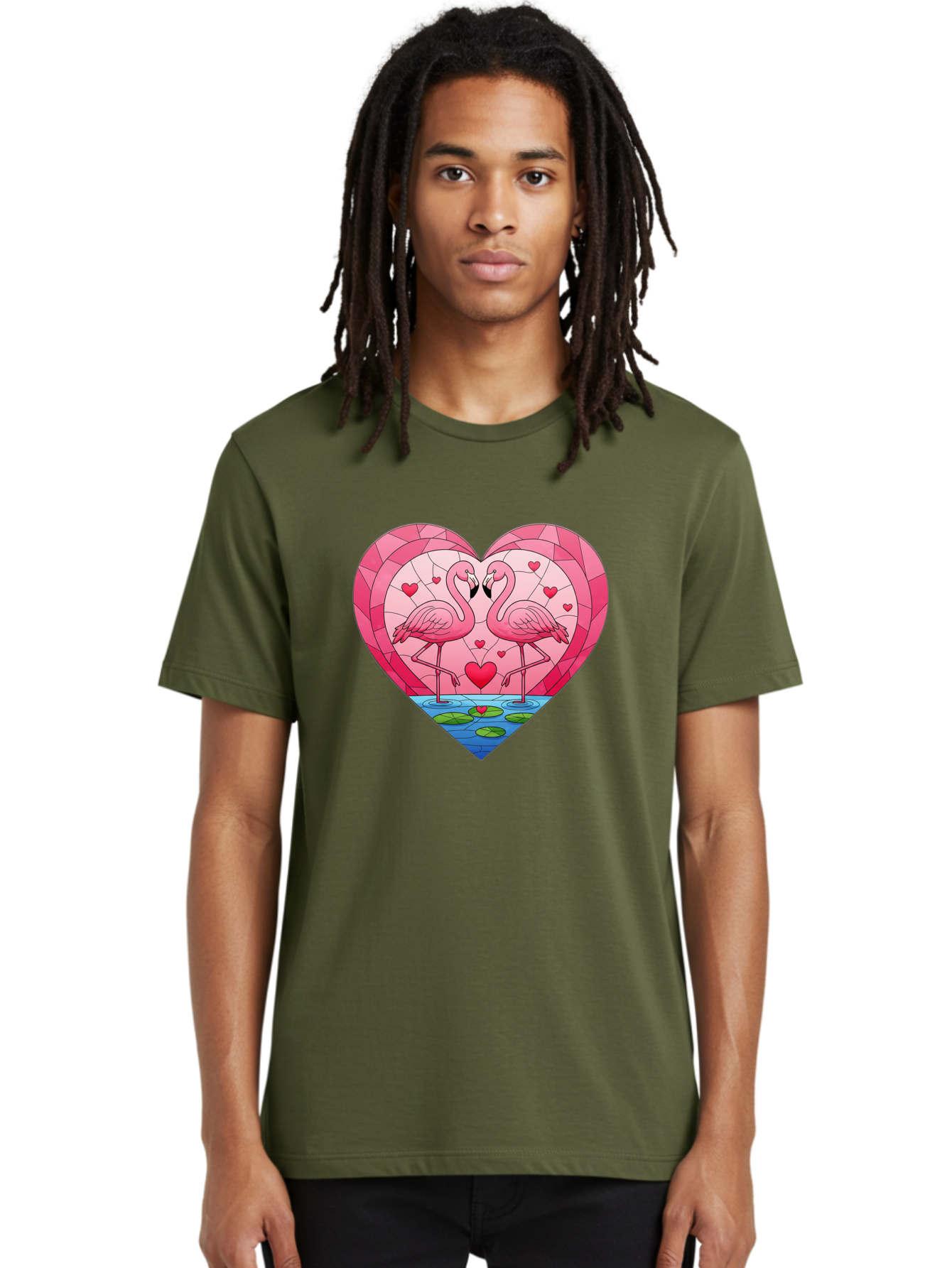 Flamingos-In-Heart-4 Men'S Graphic Tee, 100% Cotton, Comfortable Casual Summer Wear, Machine Washable, Vintage Camera, Old Camera, Antique Camera, Black Camera, Classic Photography, Photography Equipment, Nostalgic Device, Film Camera, Bai866