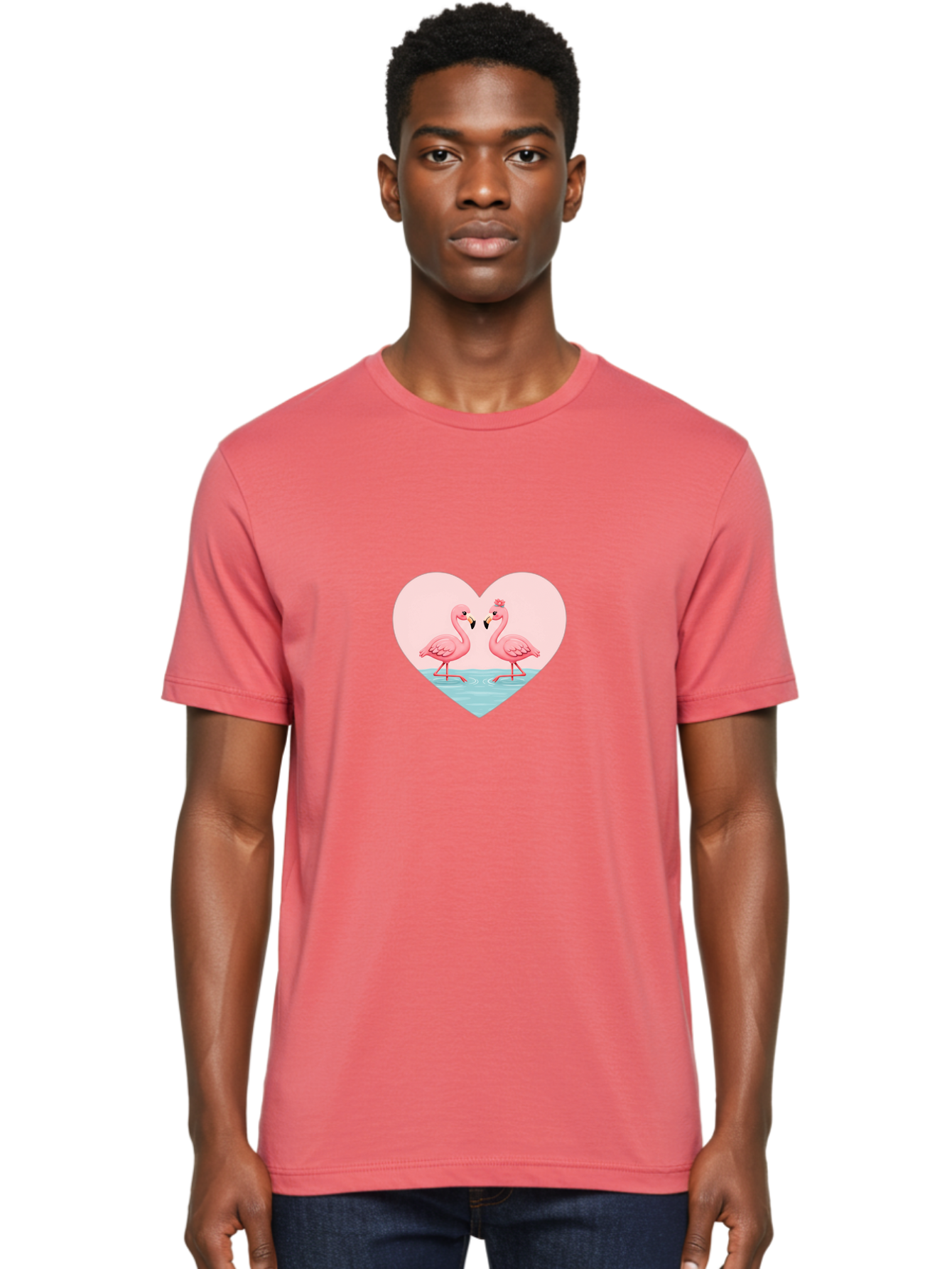 Flamingos-In-Heart Men'S Graphic Tee, 100% Cotton, Comfortable Casual Summer Wear, Machine Washable, Vintage Camera, Old Camera, Antique Camera, Black Camera, Classic Photography, Photography Equipment, Nostalgic Device, Film Camera, Bai867