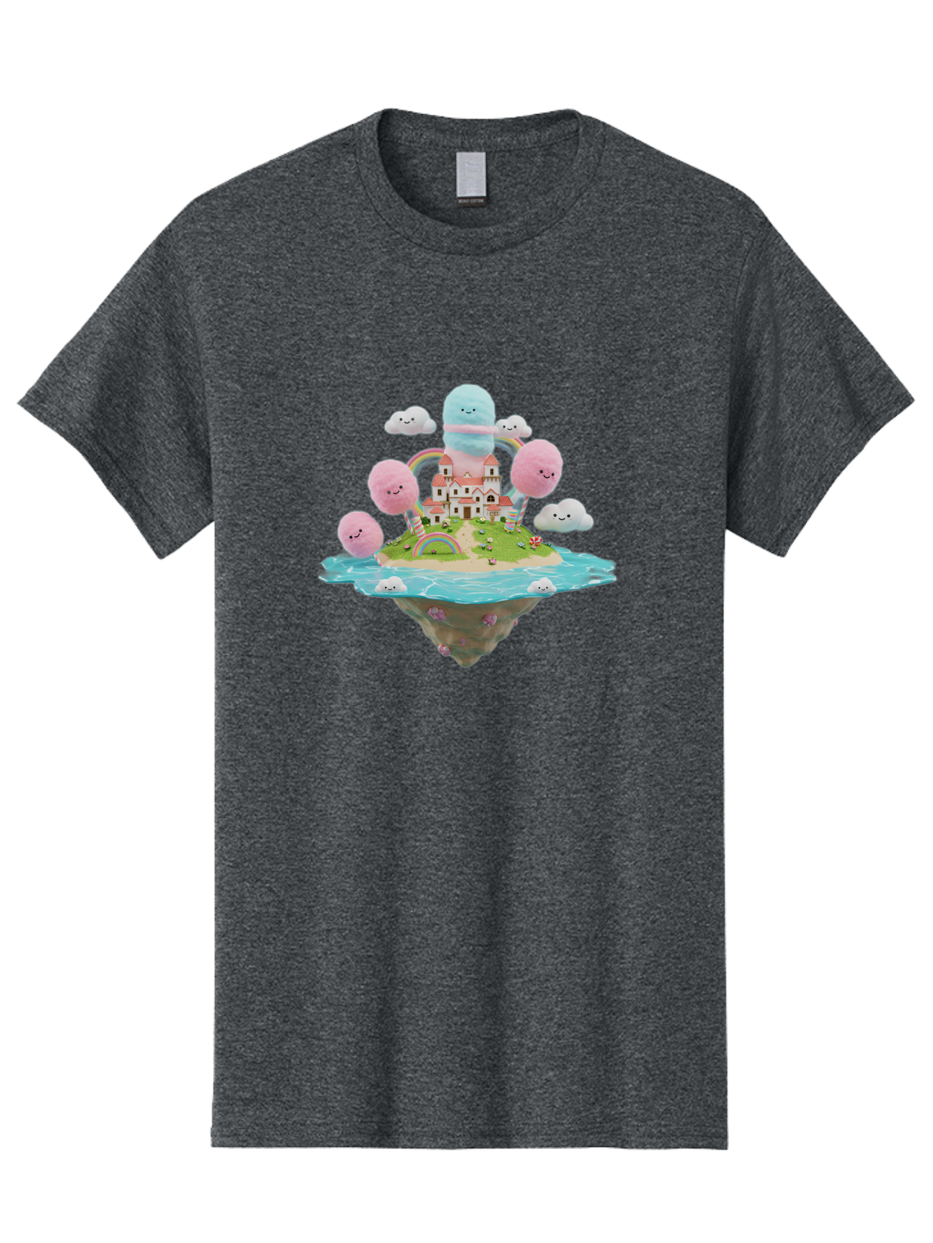 Floating-Castle-With-Smiling-Cotton-Candy-Clouds Men'S Graphic Tee, 100% Cotton, Comfortable Casual Summer Wear, Machine Washable, Vintage Camera, Old Camera, Antique Camera, Black Camera, Classic Photography, Photography Equipment, Bai871
