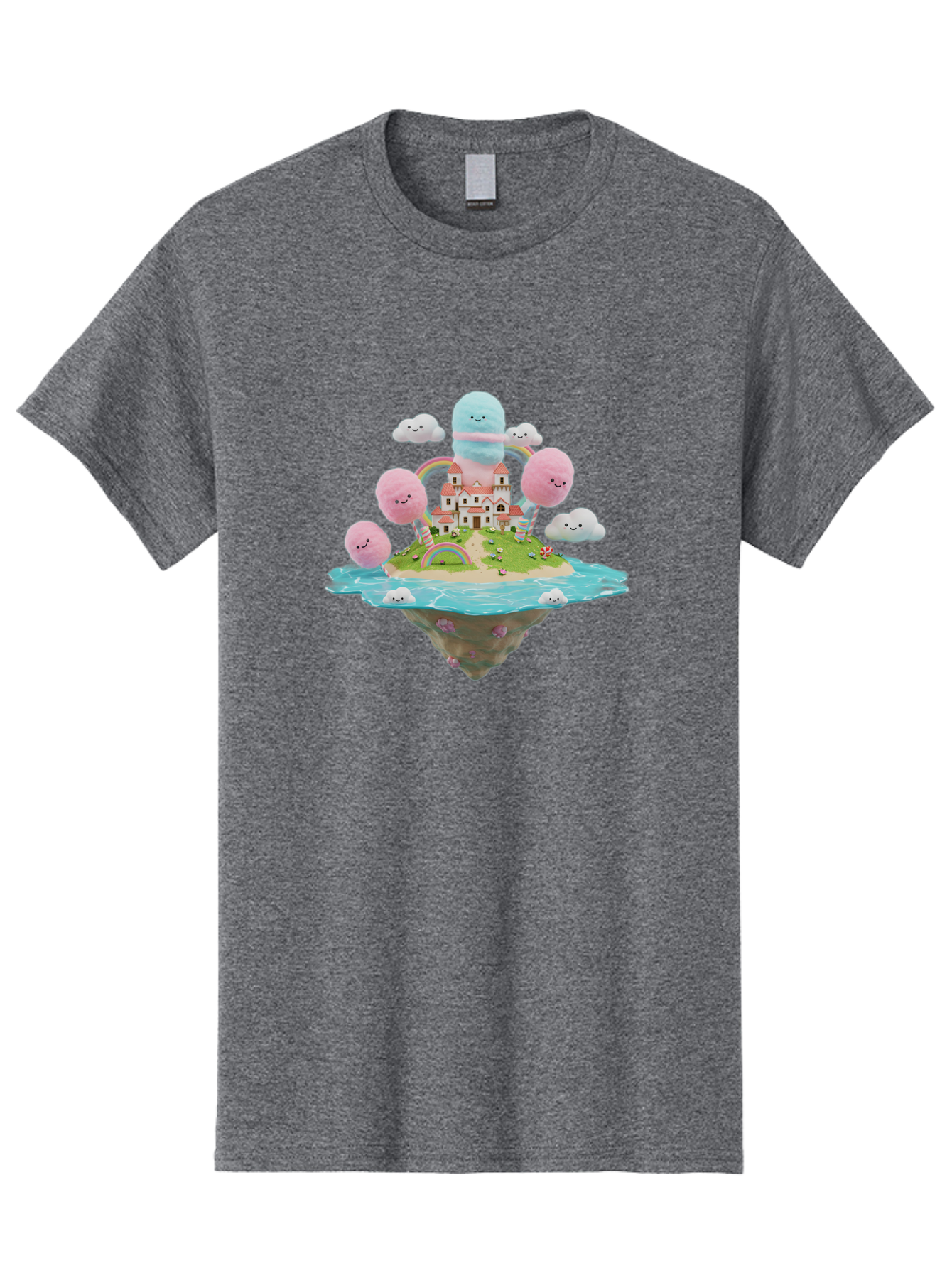 Floating-Castle-With-Smiling-Cotton-Candy-Clouds Men'S Graphic Tee, 100% Cotton, Comfortable Casual Summer Wear, Machine Washable, Vintage Camera, Old Camera, Antique Camera, Black Camera, Classic Photography, Photography Equipment, Bai871