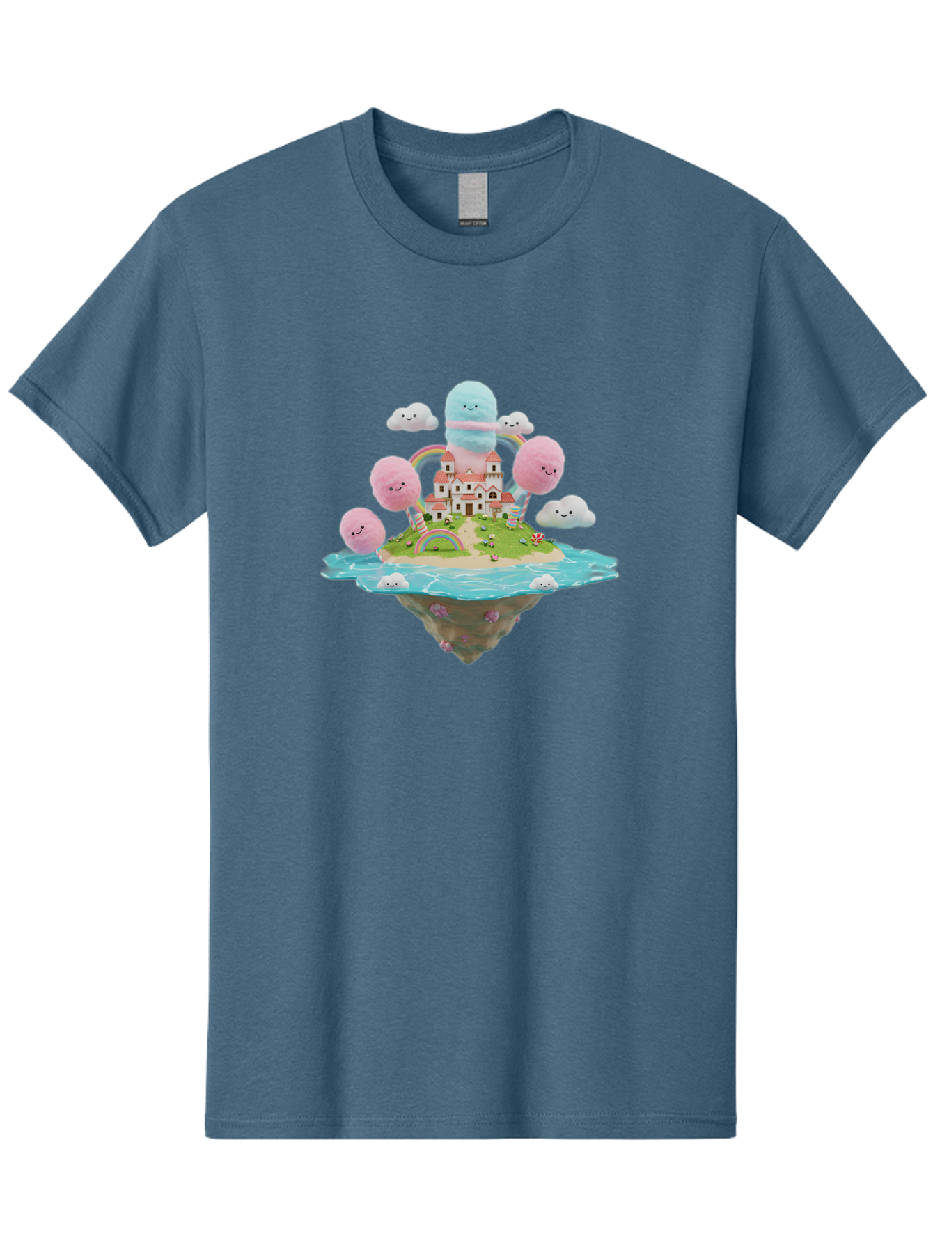 Floating-Castle-With-Smiling-Cotton-Candy-Clouds Men'S Graphic Tee, 100% Cotton, Comfortable Casual Summer Wear, Machine Washable, Vintage Camera, Old Camera, Antique Camera, Black Camera, Classic Photography, Photography Equipment, Bai871