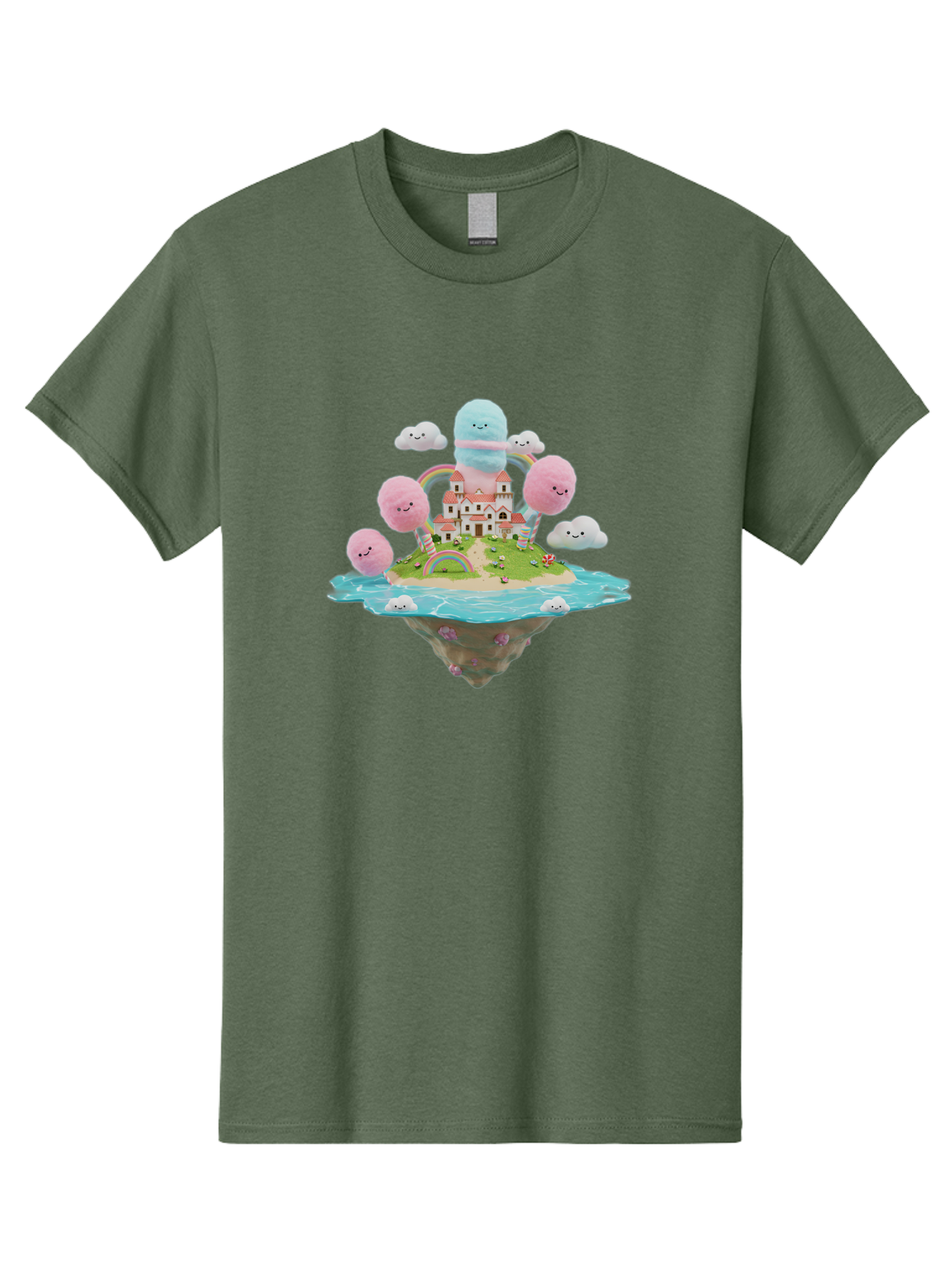 Floating-Castle-With-Smiling-Cotton-Candy-Clouds Men'S Graphic Tee, 100% Cotton, Comfortable Casual Summer Wear, Machine Washable, Vintage Camera, Old Camera, Antique Camera, Black Camera, Classic Photography, Photography Equipment, Bai871