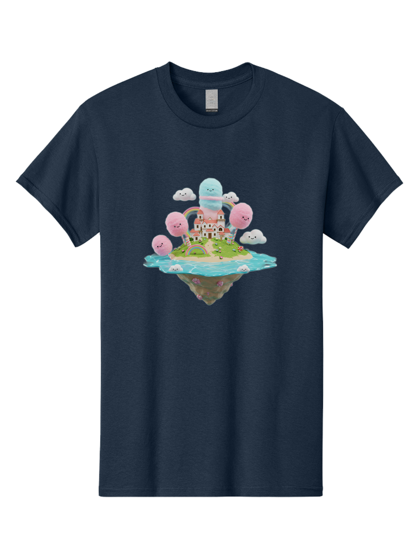 Floating-Castle-With-Smiling-Cotton-Candy-Clouds Men'S Graphic Tee, 100% Cotton, Comfortable Casual Summer Wear, Machine Washable, Vintage Camera, Old Camera, Antique Camera, Black Camera, Classic Photography, Photography Equipment, Bai871
