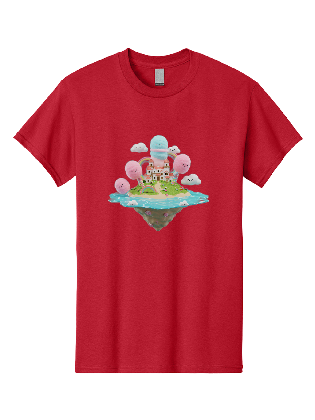 Floating-Castle-With-Smiling-Cotton-Candy-Clouds Men'S Graphic Tee, 100% Cotton, Comfortable Casual Summer Wear, Machine Washable, Vintage Camera, Old Camera, Antique Camera, Black Camera, Classic Photography, Photography Equipment, Bai871