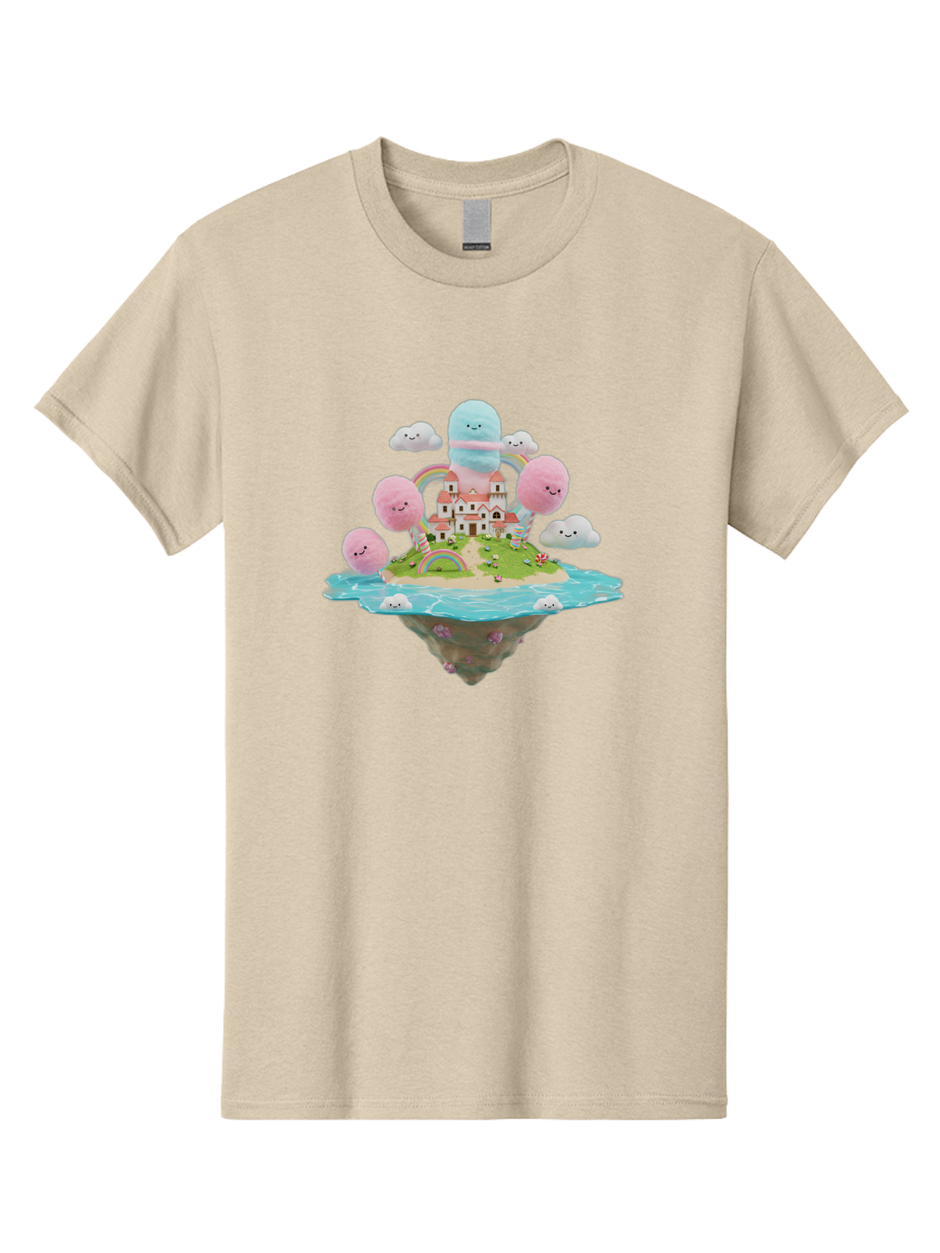 Floating-Castle-With-Smiling-Cotton-Candy-Clouds Men'S Graphic Tee, 100% Cotton, Comfortable Casual Summer Wear, Machine Washable, Vintage Camera, Old Camera, Antique Camera, Black Camera, Classic Photography, Photography Equipment, Bai871