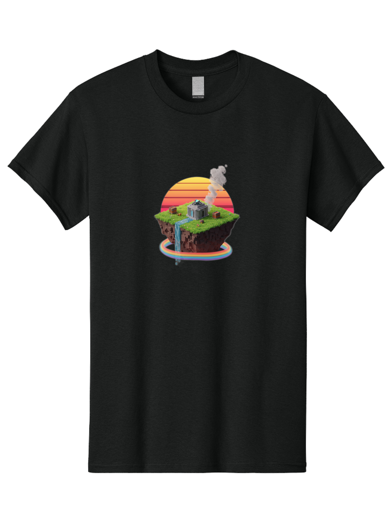 Floating-Island-4 Men'S Graphic Tee, 100% Cotton, Comfortable Casual Summer Wear, Machine Washable, Vintage Camera, Old Camera, Antique Camera, Black Camera, Classic Photography, Photography Equipment, Nostalgic Device, Film Camera, Camera Art Bai878