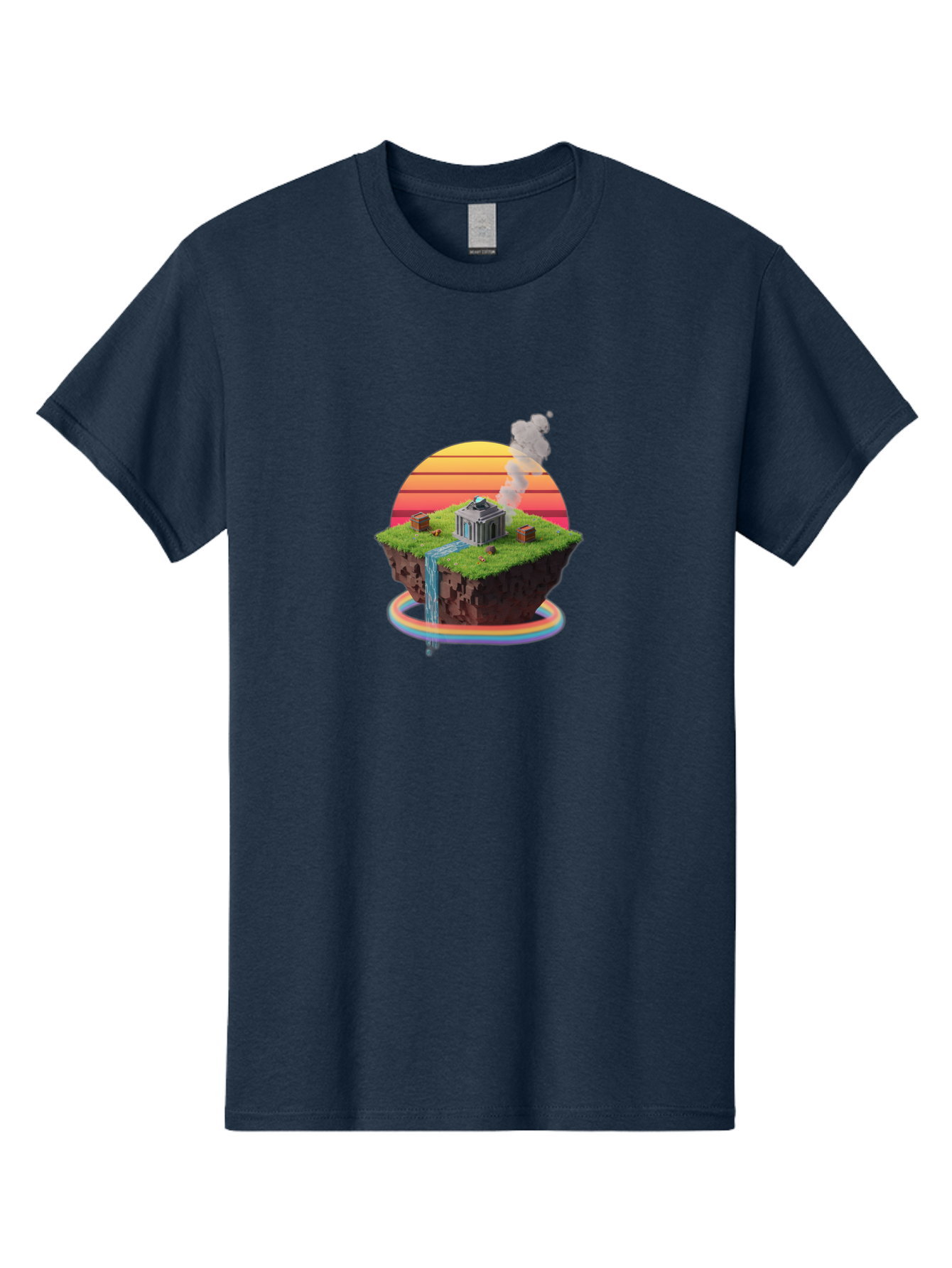 Floating-Island-4 Men'S Graphic Tee, 100% Cotton, Comfortable Casual Summer Wear, Machine Washable, Vintage Camera, Old Camera, Antique Camera, Black Camera, Classic Photography, Photography Equipment, Nostalgic Device, Film Camera, Camera Art Bai878