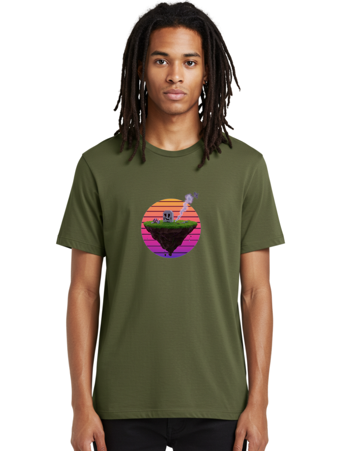 Floating-Island-5 Men'S Graphic Tee, 100% Cotton, Comfortable Casual Summer Wear, Machine Washable, Vintage Camera, Old Camera, Antique Camera, Black Camera, Classic Photography, Photography Equipment, Nostalgic Device, Film Camera, Camera Art Bai879