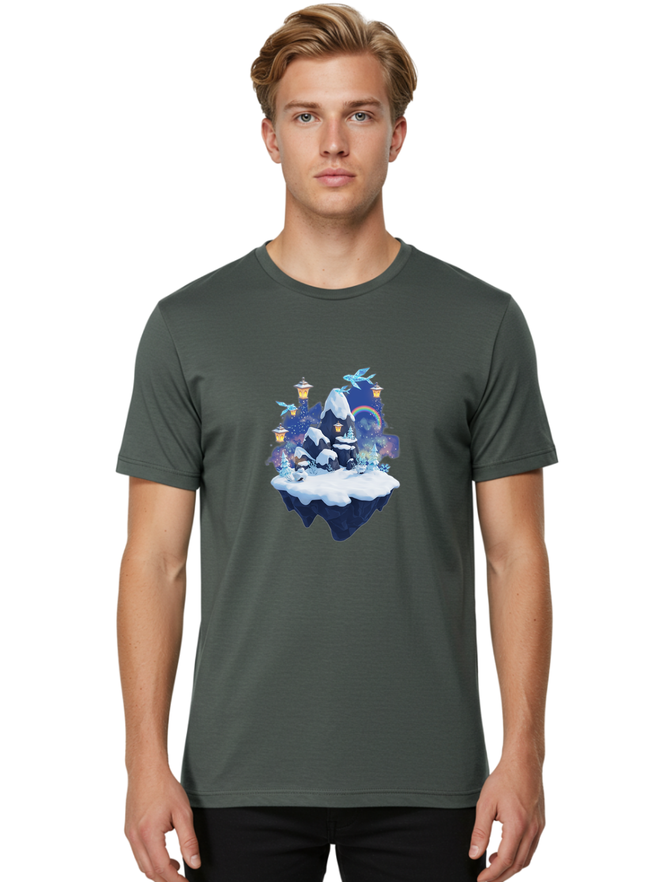 Floating-Island-7 Men'S Graphic Tee, 100% Cotton, Comfortable Casual Summer Wear, Machine Washable, Vintage Camera, Old Camera, Antique Camera, Black Camera, Classic Photography, Photography Equipment, Nostalgic Device, Film Camera, Camera Art Bai881