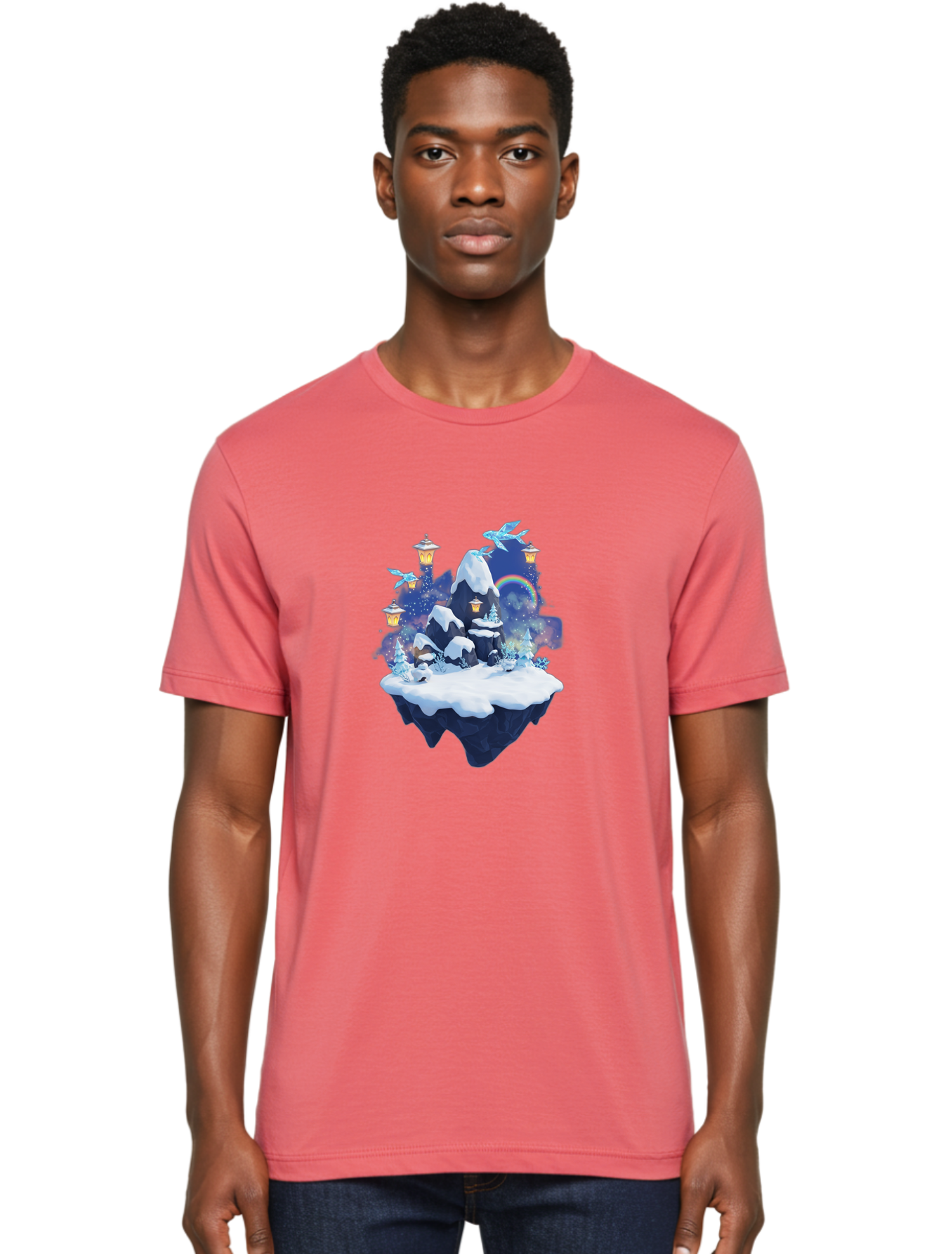 Floating-Island-7 Men'S Graphic Tee, 100% Cotton, Comfortable Casual Summer Wear, Machine Washable, Vintage Camera, Old Camera, Antique Camera, Black Camera, Classic Photography, Photography Equipment, Nostalgic Device, Film Camera, Camera Art Bai881
