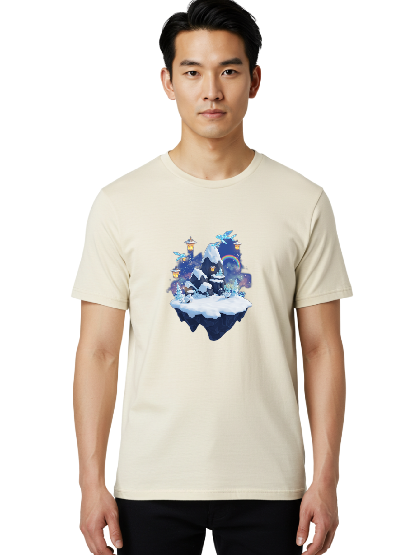 Floating-Island-7 Men'S Graphic Tee, 100% Cotton, Comfortable Casual Summer Wear, Machine Washable, Vintage Camera, Old Camera, Antique Camera, Black Camera, Classic Photography, Photography Equipment, Nostalgic Device, Film Camera, Camera Art Bai881