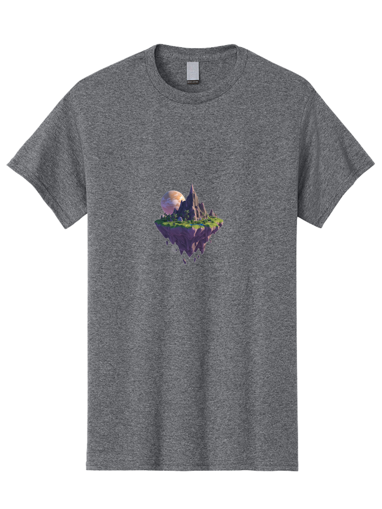 Floating-Island-Landscape Men'S Graphic Tee, 100% Cotton, Comfortable Casual Summer Wear, Machine Washable, Vintage Camera, Old Camera, Antique Camera, Black Camera, Classic Photography, Photography Equipment, Nostalgic Device, Film Camera, Bai882
