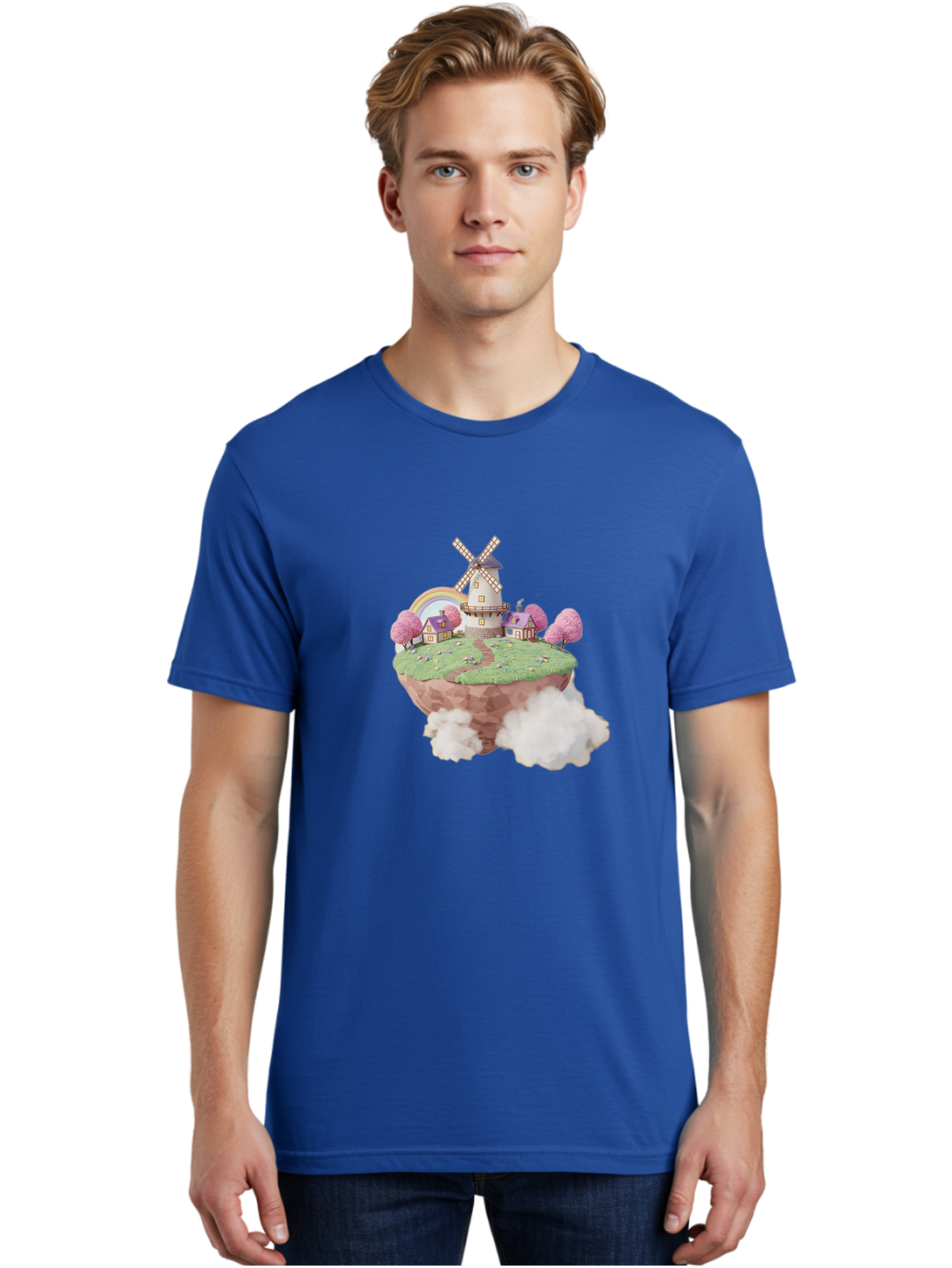 Floating-Island-Windmill Men'S Graphic Tee, 100% Cotton, Comfortable Casual Summer Wear, Machine Washable, Vintage Camera, Old Camera, Antique Camera, Black Camera, Classic Photography, Photography Equipment, Nostalgic Device, Film Camera, Bai883