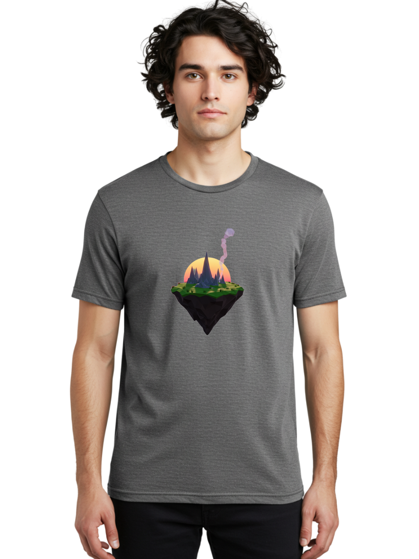 Floating-Island-With-Castle Men'S Graphic Tee, 100% Cotton, Comfortable Casual Summer Wear, Machine Washable, Vintage Camera, Old Camera, Antique Camera, Black Camera, Classic Photography, Photography Equipment, Nostalgic Device, Film Camera, Bai884