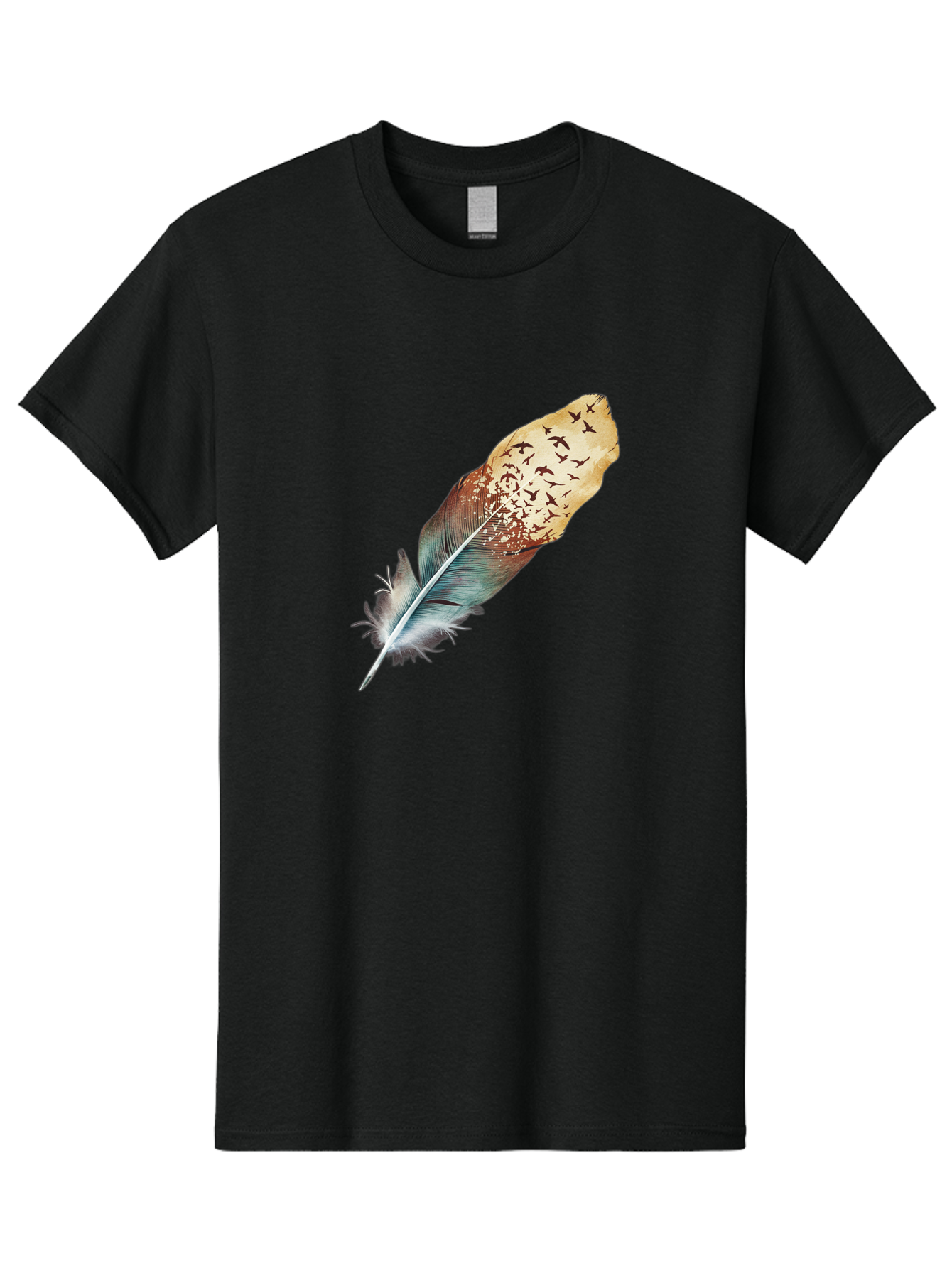 Flock-Of-Birds-Feather Men'S Graphic Tee, 100% Cotton, Comfortable Casual Summer Wear, Machine Washable, Vintage Camera, Old Camera, Antique Camera, Black Camera, Classic Photography, Photography Equipment, Nostalgic Device, Film Camera, Bai892