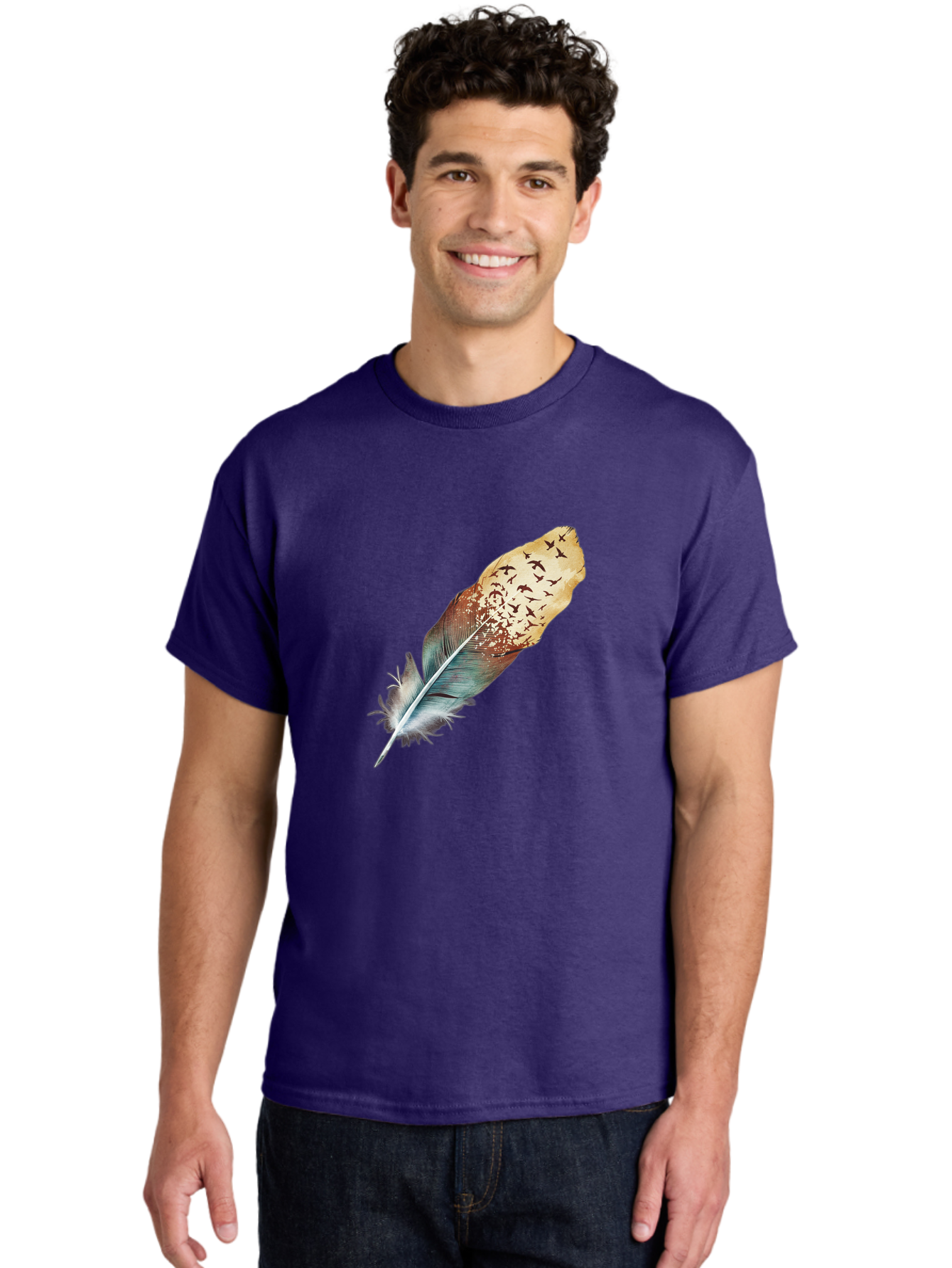 Flock-Of-Birds-Feather Men'S Graphic Tee, 100% Cotton, Comfortable Casual Summer Wear, Machine Washable, Vintage Camera, Old Camera, Antique Camera, Black Camera, Classic Photography, Photography Equipment, Nostalgic Device, Film Camera, Bai892
