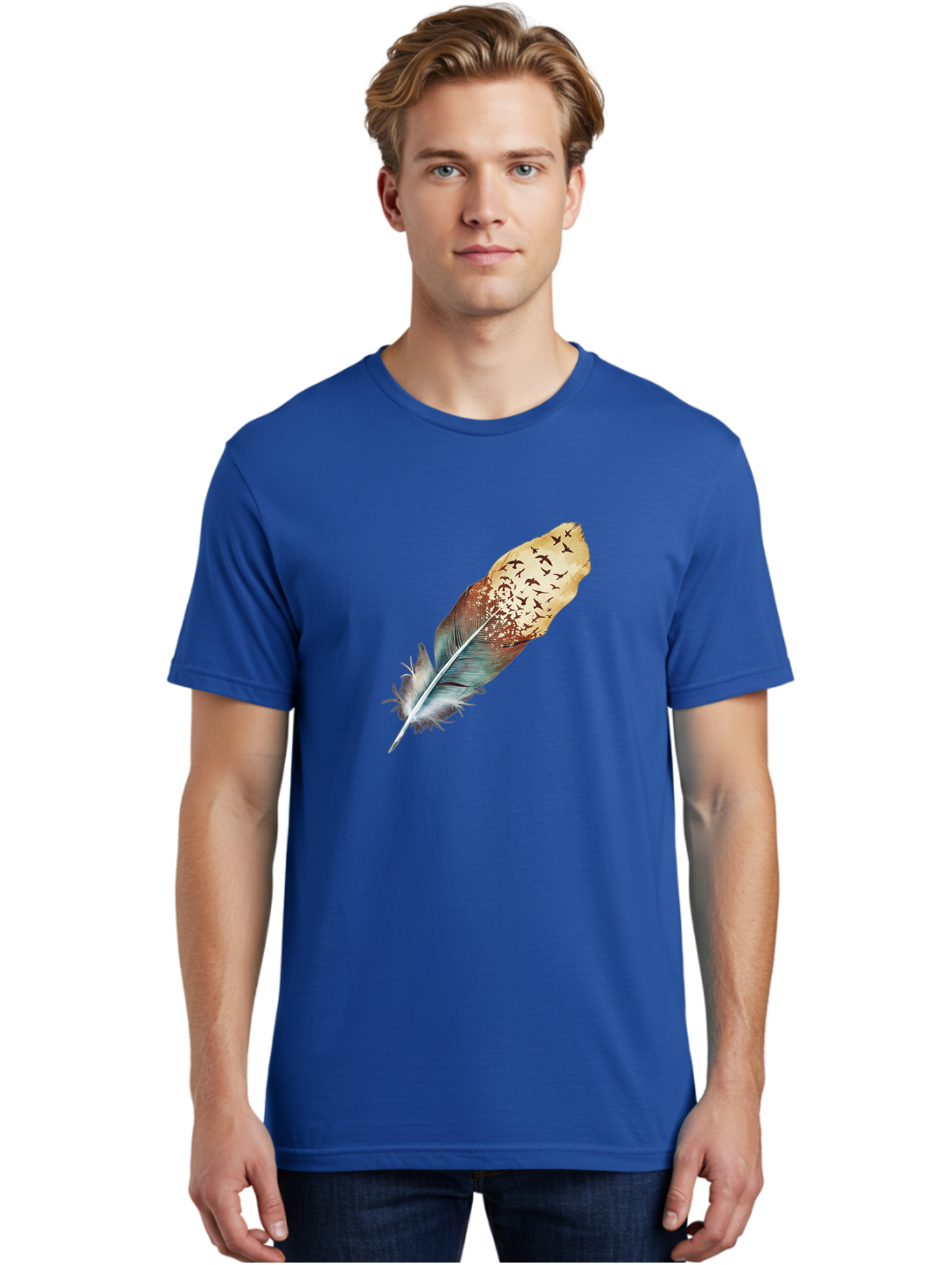 Flock-Of-Birds-Feather Men'S Graphic Tee, 100% Cotton, Comfortable Casual Summer Wear, Machine Washable, Vintage Camera, Old Camera, Antique Camera, Black Camera, Classic Photography, Photography Equipment, Nostalgic Device, Film Camera, Bai892