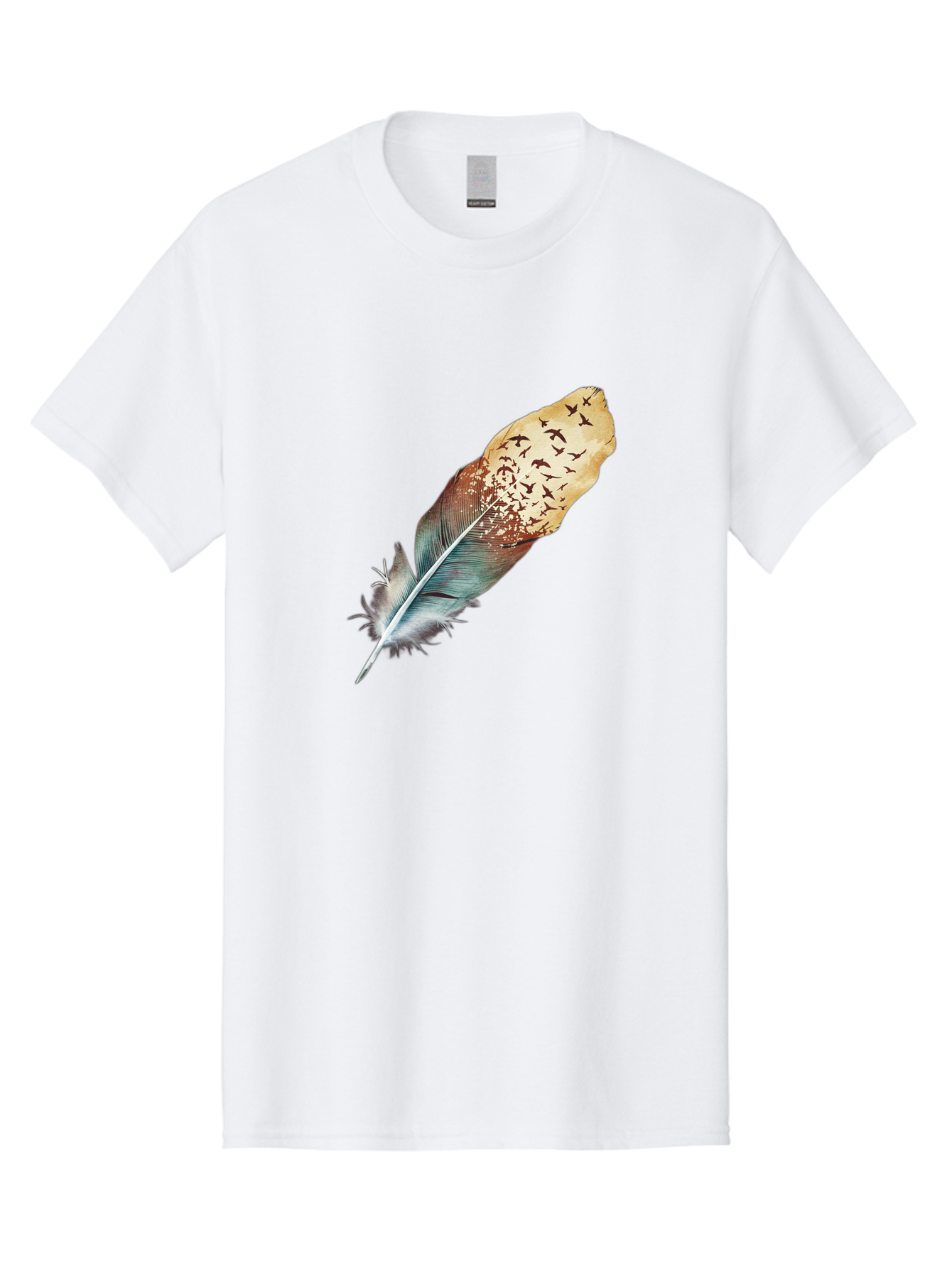 Flock-Of-Birds-Feather Men'S Graphic Tee, 100% Cotton, Comfortable Casual Summer Wear, Machine Washable, Vintage Camera, Old Camera, Antique Camera, Black Camera, Classic Photography, Photography Equipment, Nostalgic Device, Film Camera, Bai892