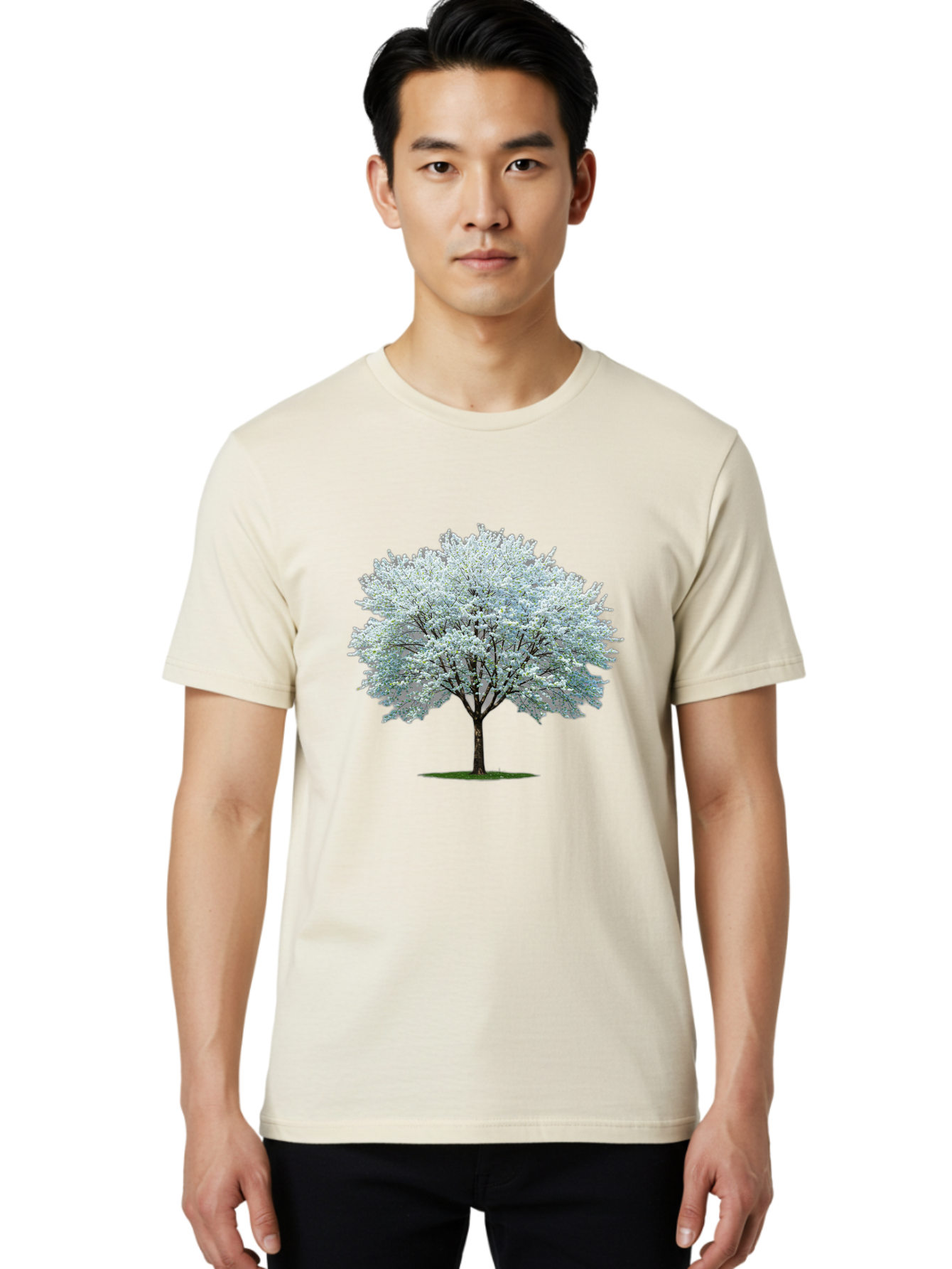 Flowering-Tree-1 Men'S Graphic Tee, 100% Cotton, Comfortable Casual Summer Wear, Machine Washable, Vintage Camera, Old Camera, Antique Camera, Black Camera, Classic Photography, Photography Equipment, Nostalgic Device, Film Camera, Camera Art Bai894