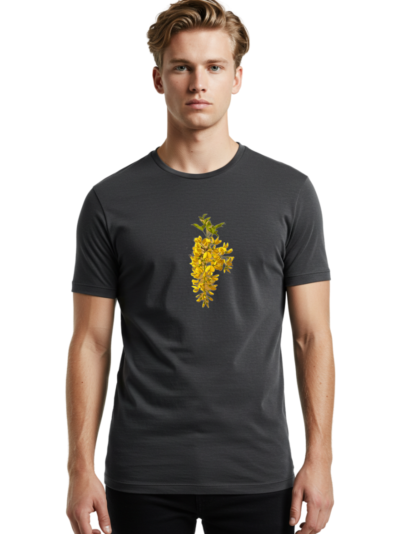 Forsythia Men'S Graphic Tee, 100% Cotton, Comfortable Casual Summer Wear, Machine Washable, Vintage Camera, Old Camera, Antique Camera, Black Camera, Classic Photography, Photography Equipment, Nostalgic Device, Film Camera, Camera Art Bai896