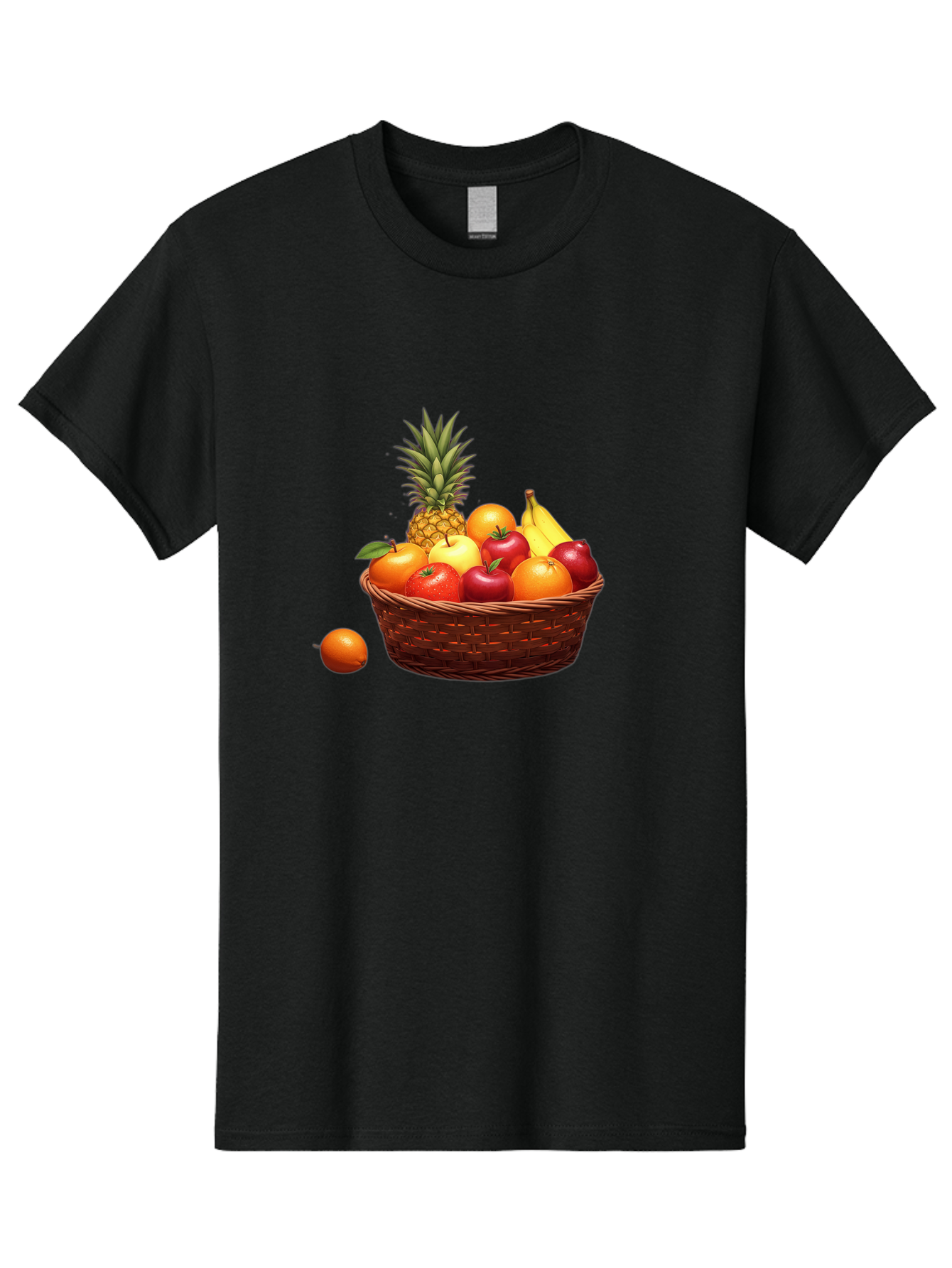 Fruit-Basket-1 Men'S Graphic Tee, 100% Cotton, Comfortable Casual Summer Wear, Machine Washable, Vintage Camera, Old Camera, Antique Camera, Black Camera, Classic Photography, Photography Equipment, Nostalgic Device, Film Camera, Camera Art Bai898