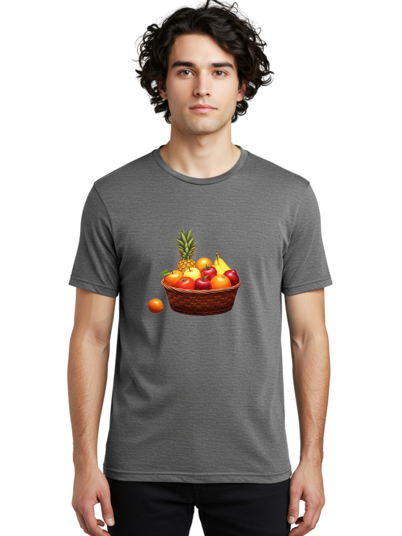 Fruit-Basket-1 Men'S Graphic Tee, 100% Cotton, Comfortable Casual Summer Wear, Machine Washable, Vintage Camera, Old Camera, Antique Camera, Black Camera, Classic Photography, Photography Equipment, Nostalgic Device, Film Camera, Camera Art Bai898